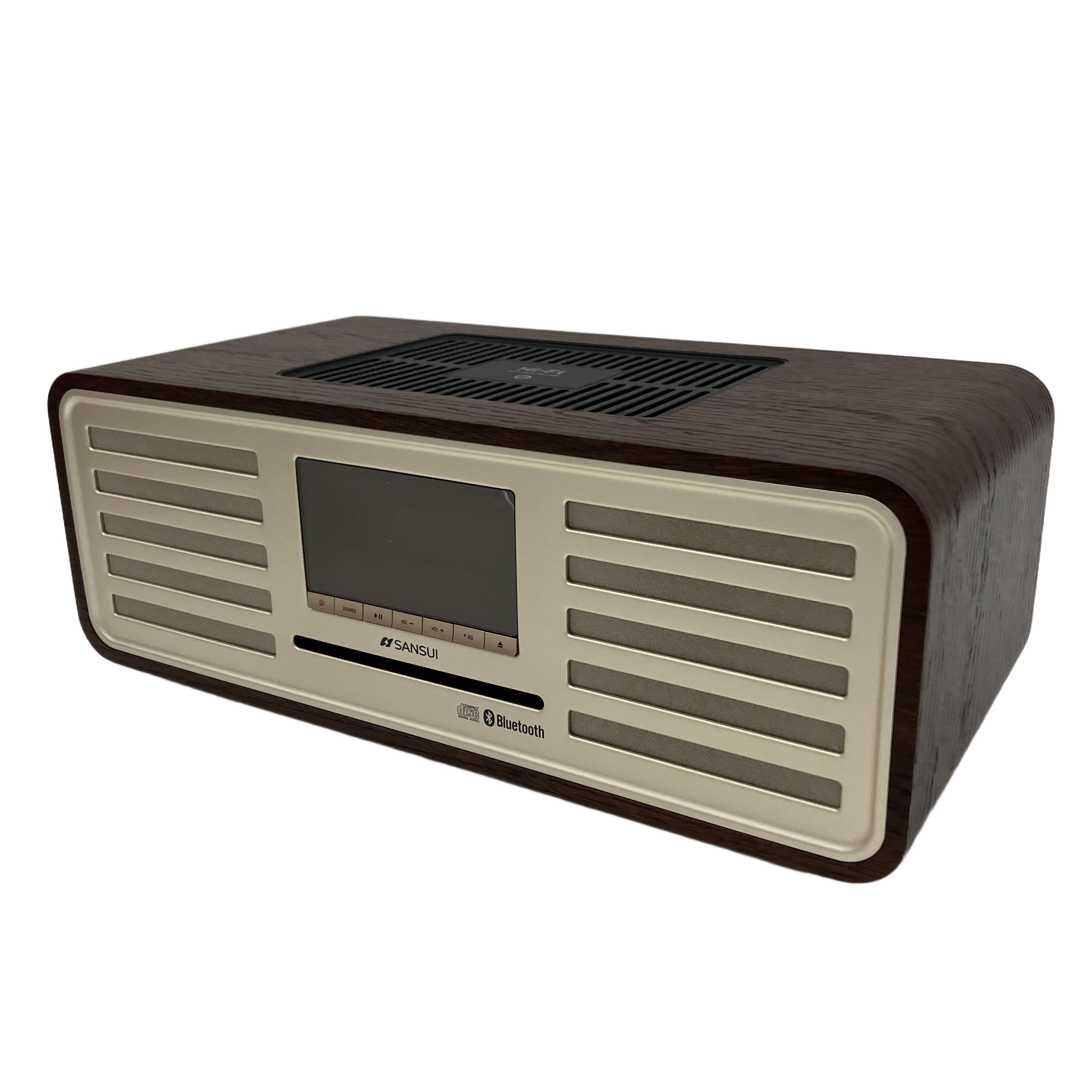 SANSUI SMS-850BT 真空管ハイブリッドアンプ搭載 一体型CDステレオシステム リモコン付き サンスイ オーディオ機器 中古