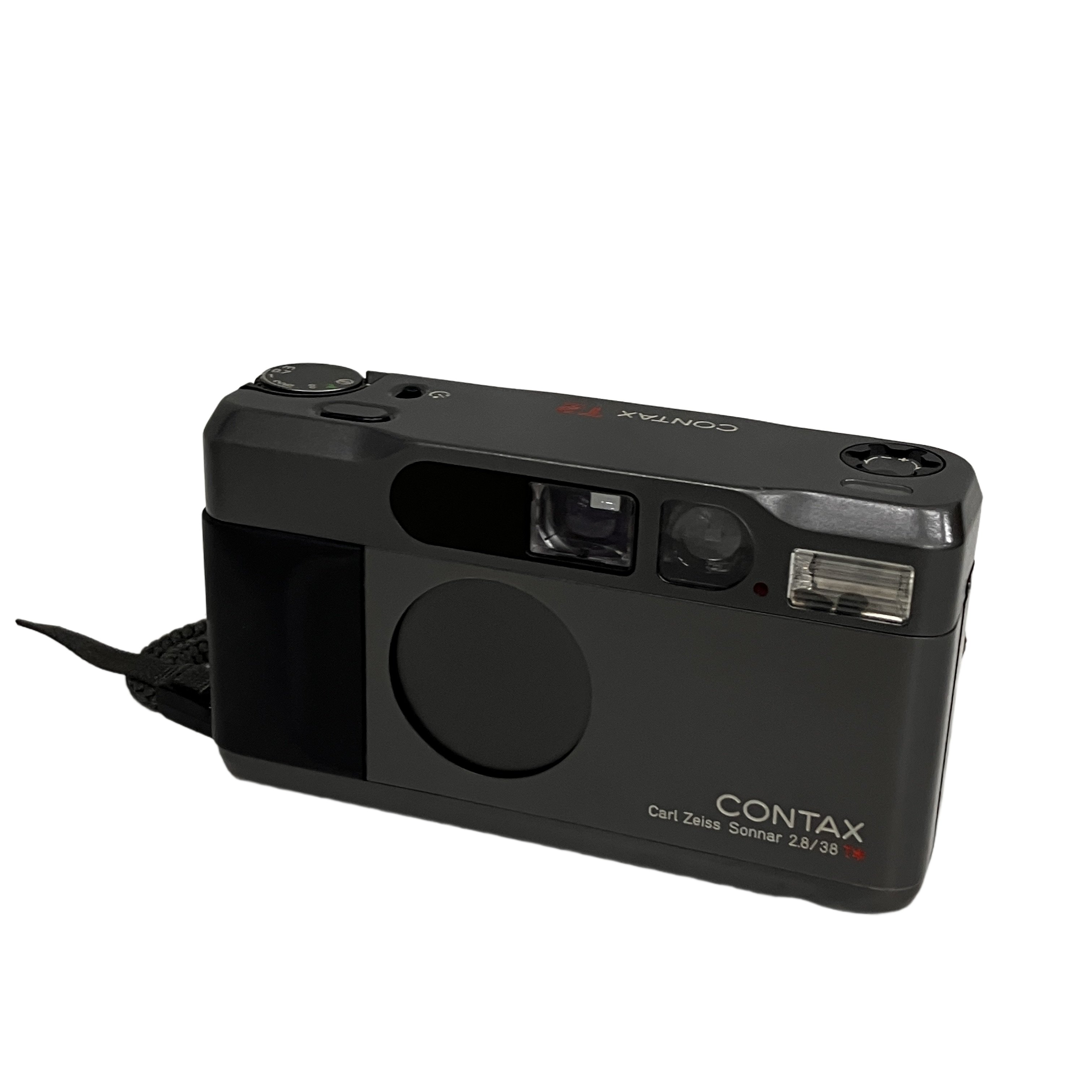 ★CONTAX コンタックス T2 チタンブラック Carl Zeiss Sonnar 38mm F2.8 T 高級コンパクトフィルムカメラ★