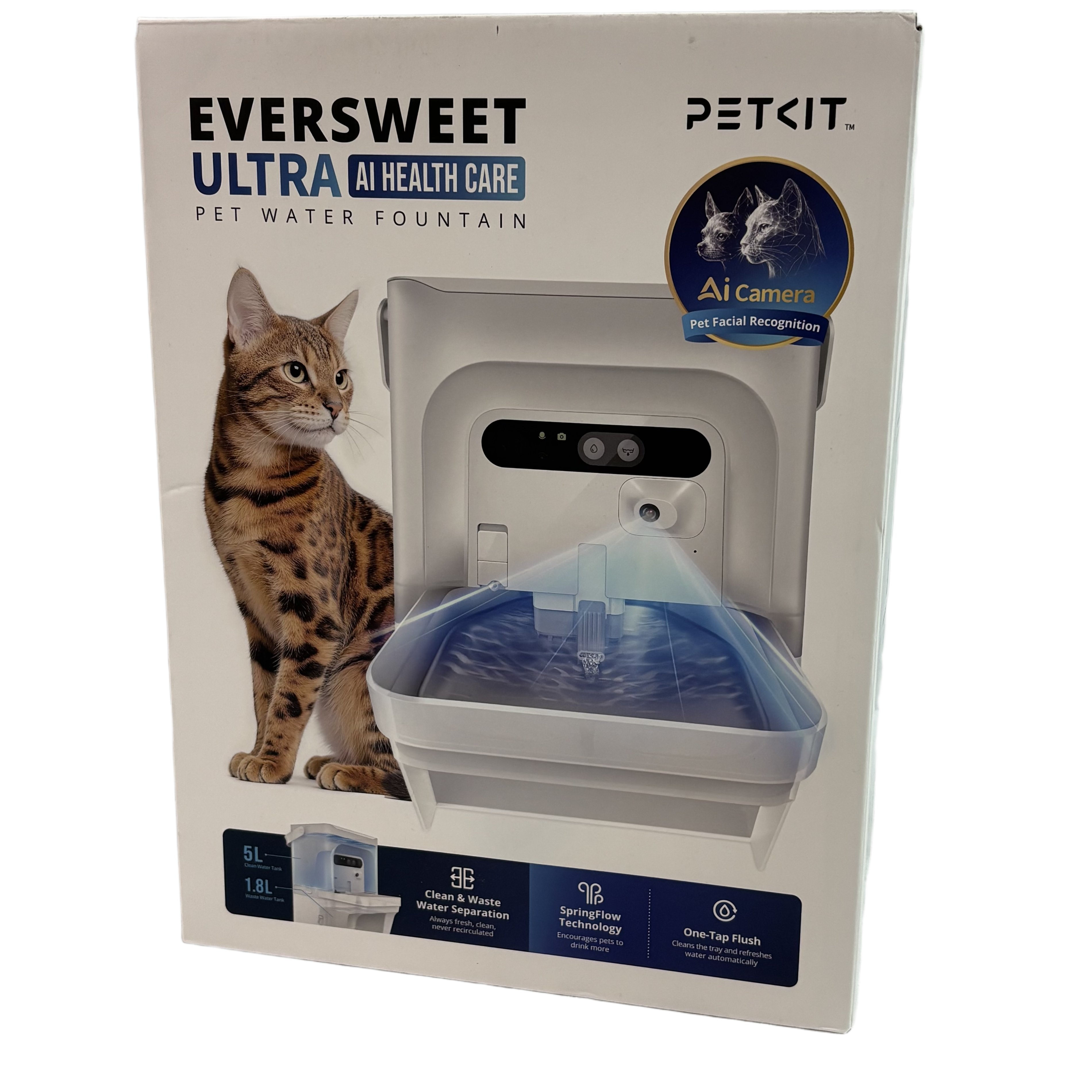 PETKIT P4117 ペット用 自動給水機 EVERSWEET ULTRA カメラ付 ホワイト 未開封 未使用