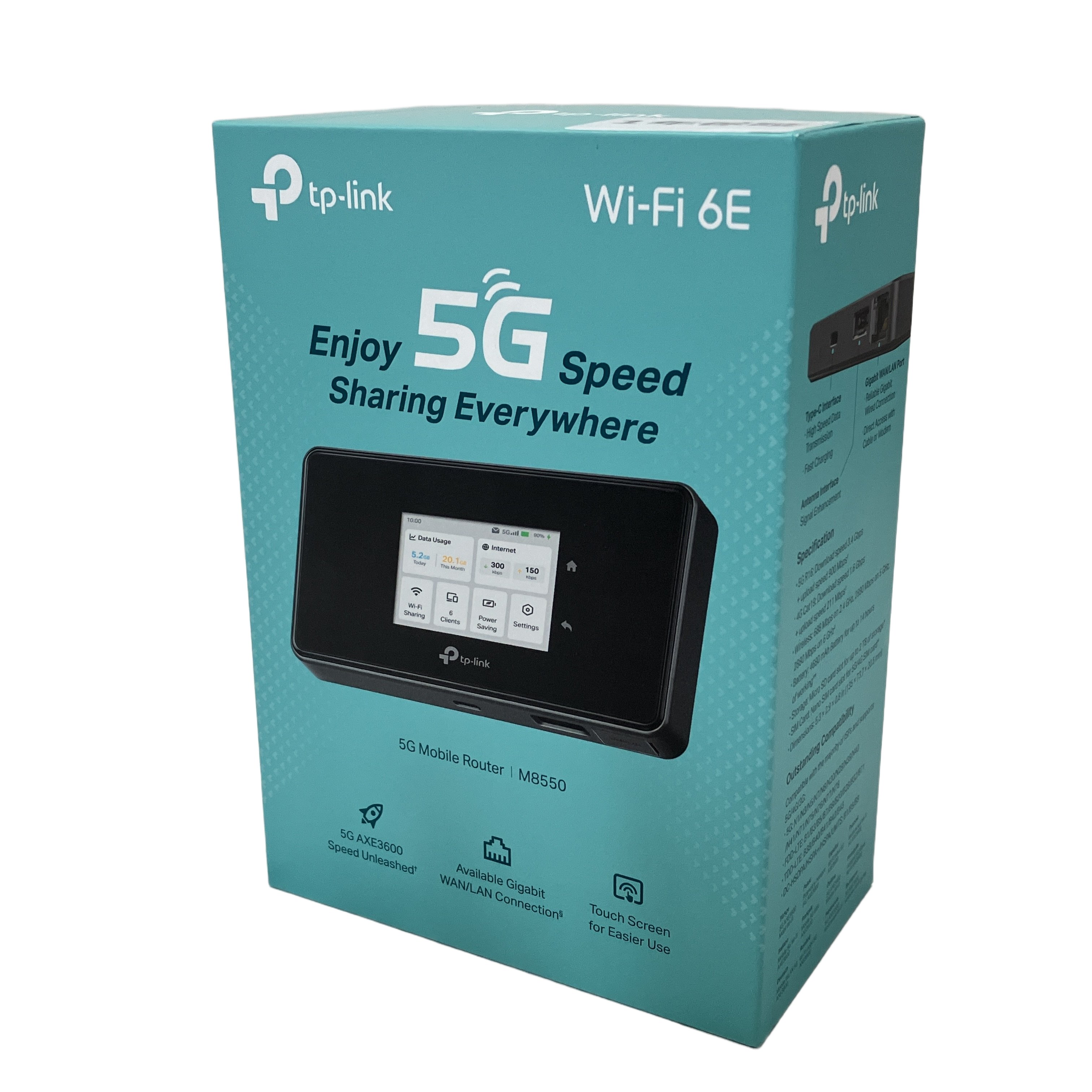 tp-link M8550 5G モバイル ルーター Wi-Fi 中継機 コンパクト PC周辺機器 ティーピーリンク 中古