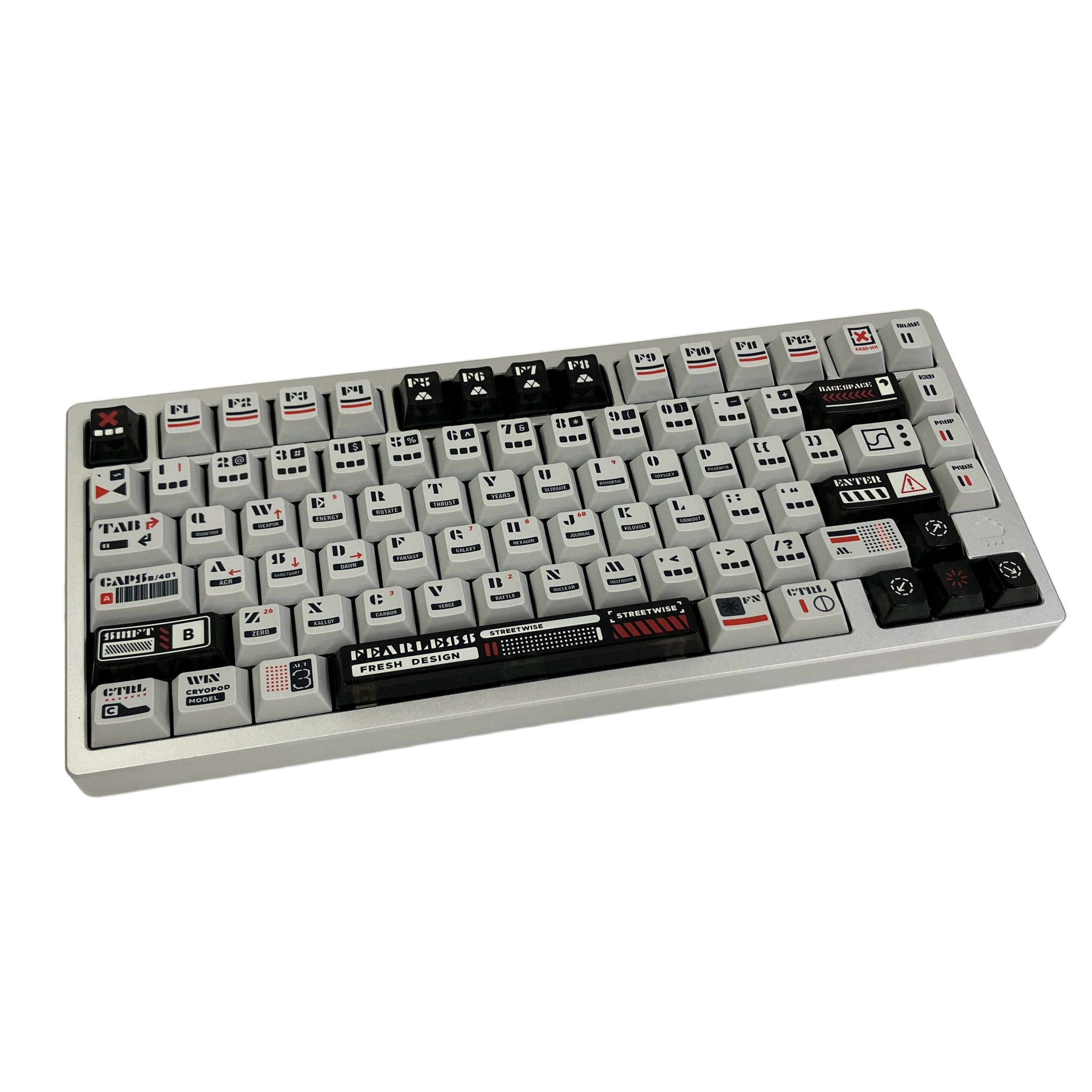 WOBKEY Rainy75 HE Pro シルバー Jade Pro Switch ゲーミングキーボード 英語配列 テンキーレス 有線 ウォブキー 中古 美品