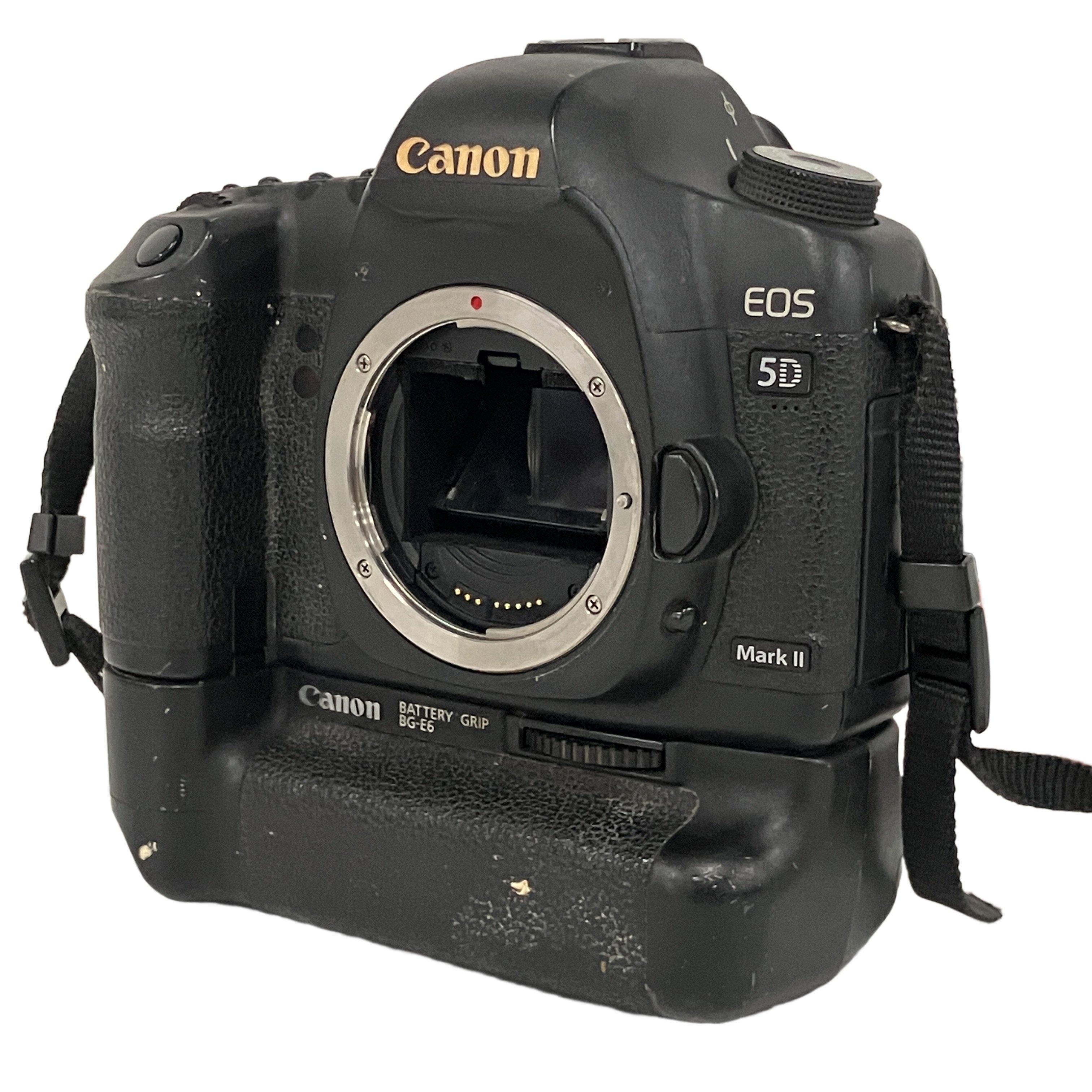 Canon EOS 5D Mark II ボディ バッテリーグリップ付き キヤノン フルサイズ デジタル一眼レフ 中古 訳あり