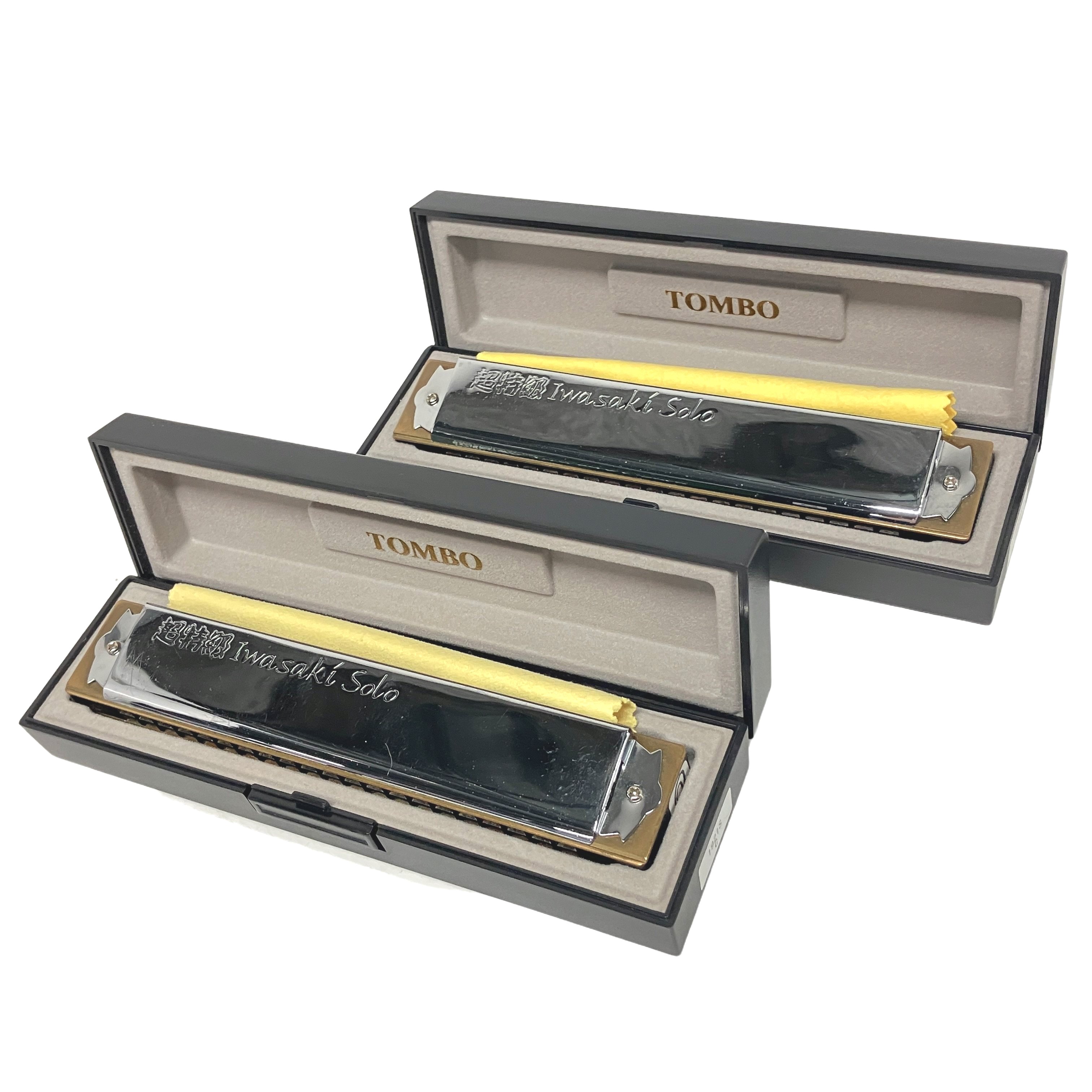 TOMBO 超特級 Iwasaki Solo ハーモニカ トンボ C Am 2本セット イワサキソロ 楽器 中古