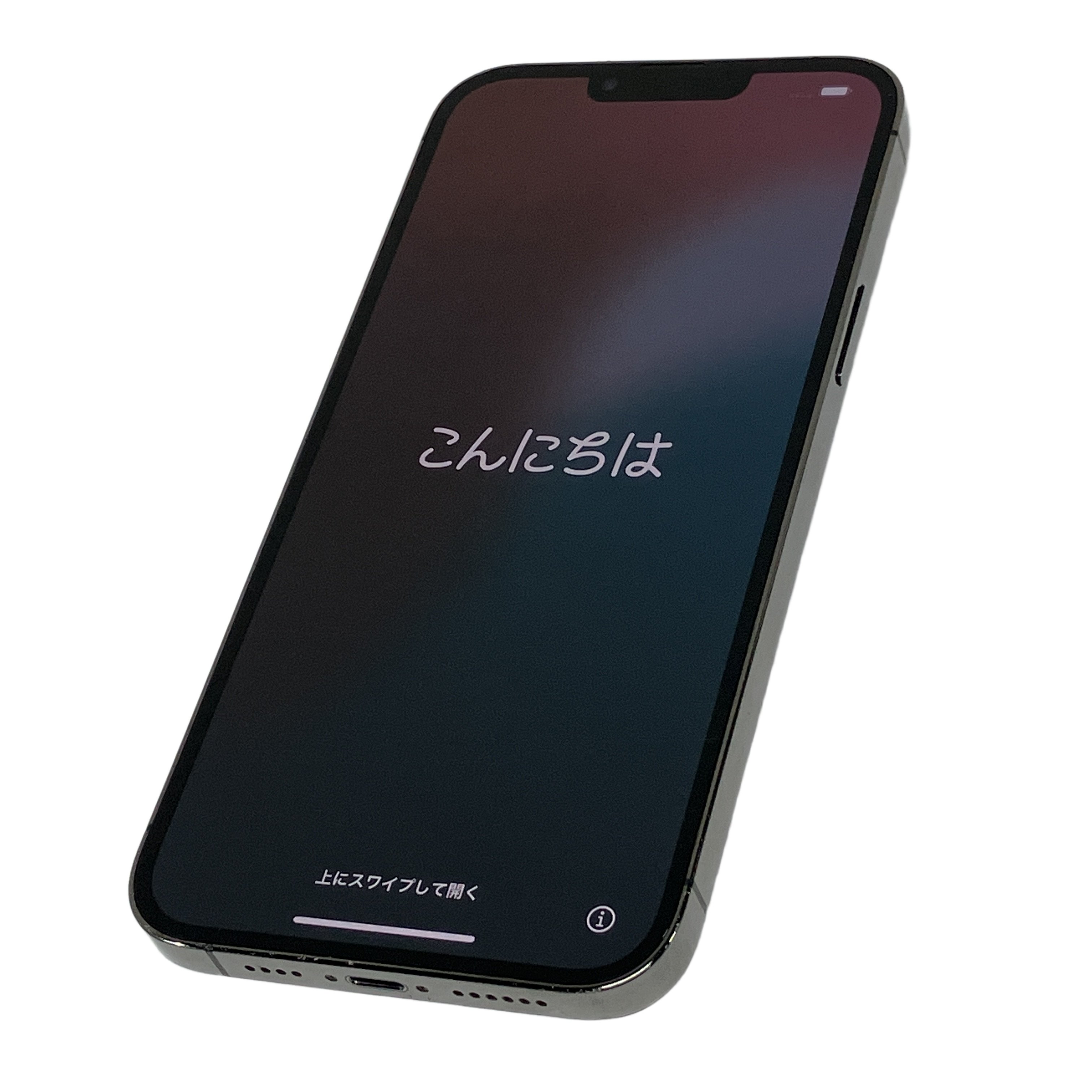 Apple MLJ43J/A iPhone 13 Po Max スマートフォン 携帯 電話 128GB 6.68インチ グラファイト SIMロック無 中古