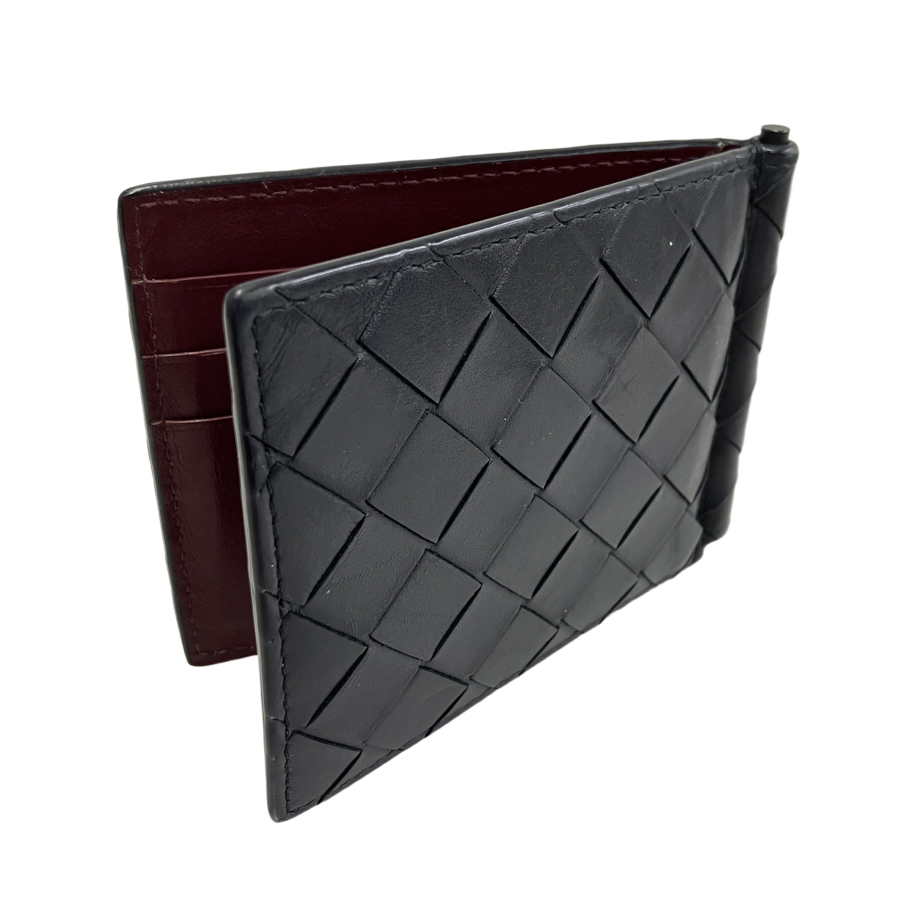 BOTTEGA VENETA マネークリップ カードケース ウォレット ブラック ボッテガヴェネタ 中古