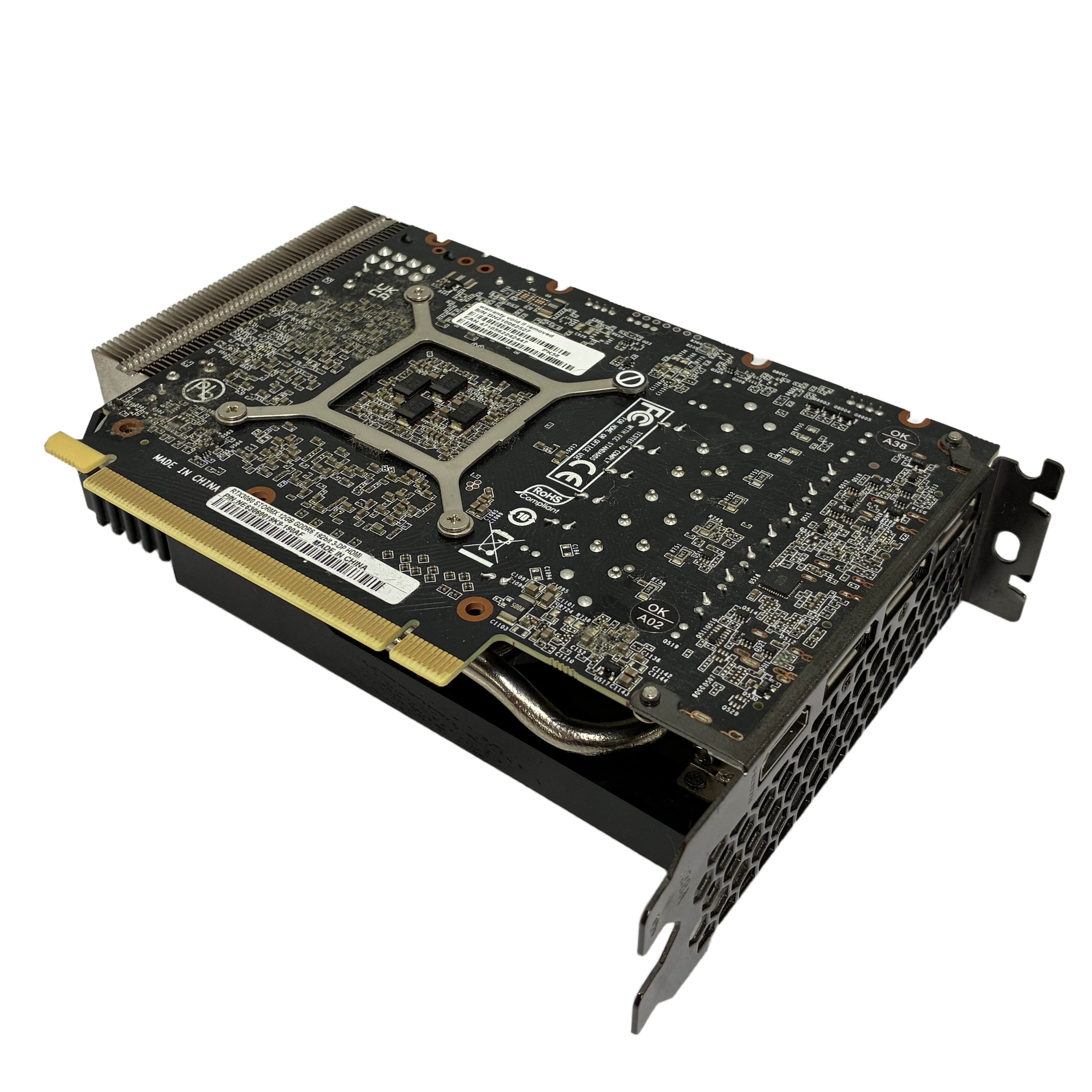 PALIT RTX3060 STORMX 12GB GDDR6 グラフィックボード ビデオカード パソコン パーツ PCIe HDMI DisplayPort 一部映像不良あり 中古