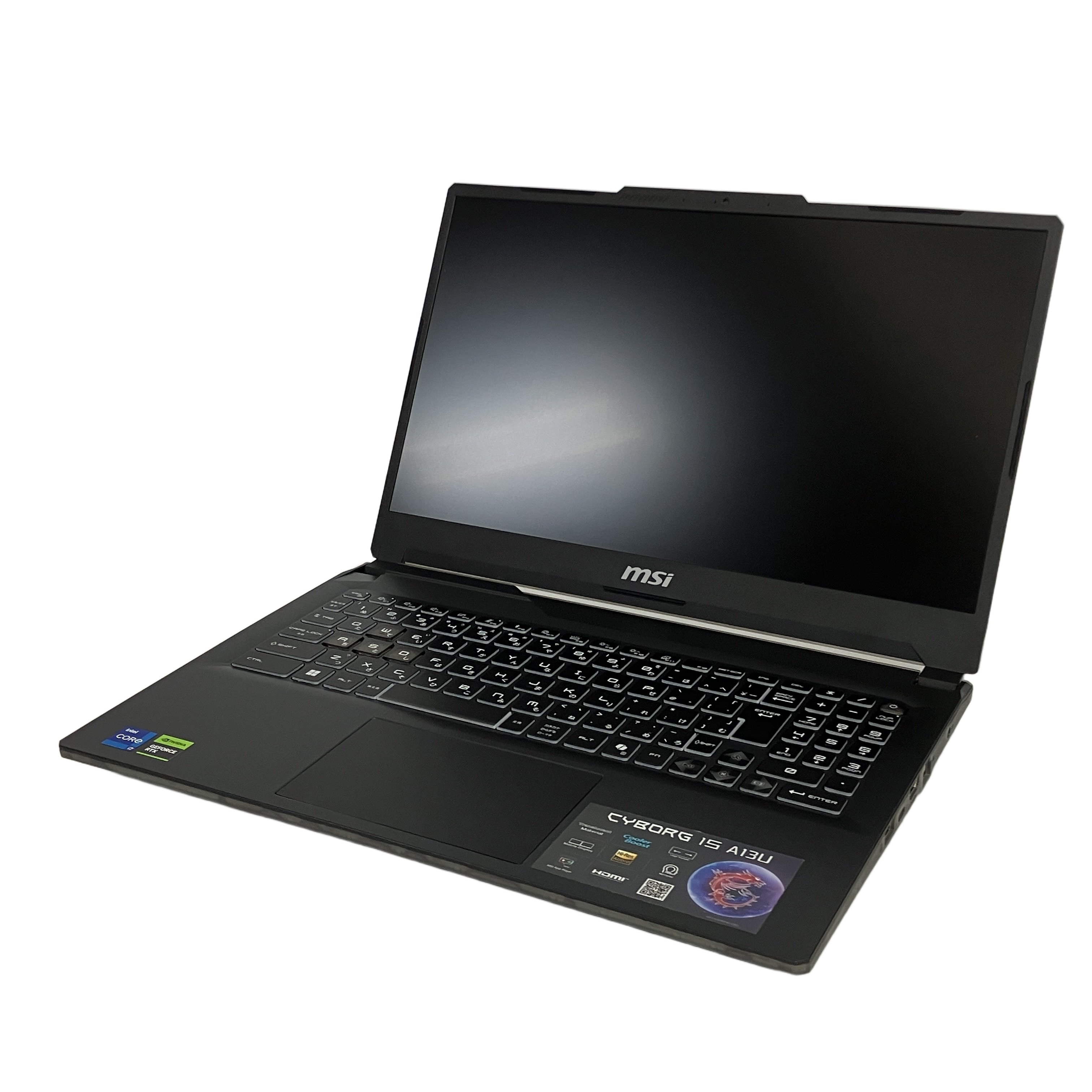 MSI Cyborg 15 A13UCK-4169JP ゲーミングノートPC Core i7-13620H 16GB SSD 512GB WIN11 RTX 3050 15.6インチ FHD 中古 美品