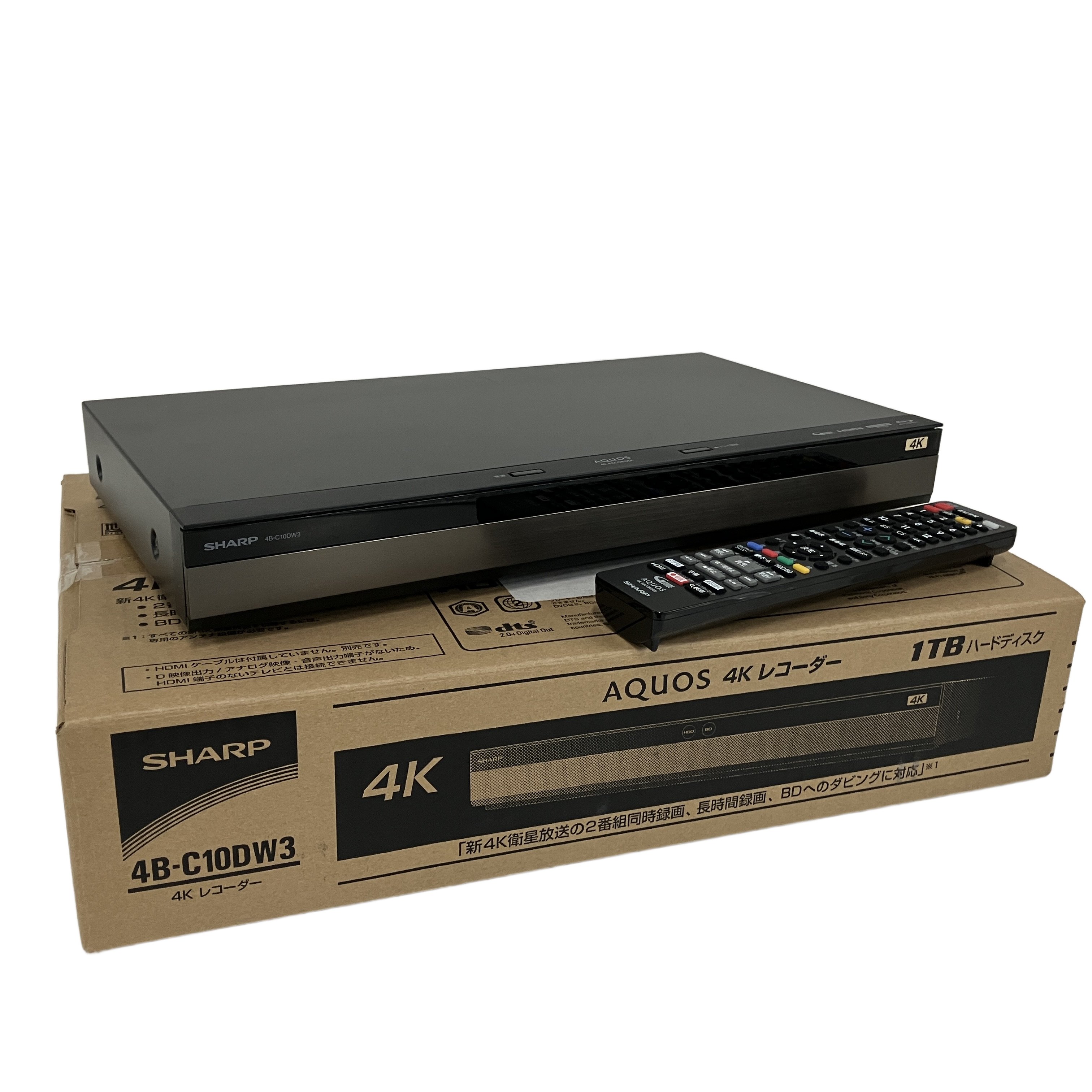 SHARP 4B-C10DW3 AQUOS 4K レコーダー 2021年 シャープ 中古