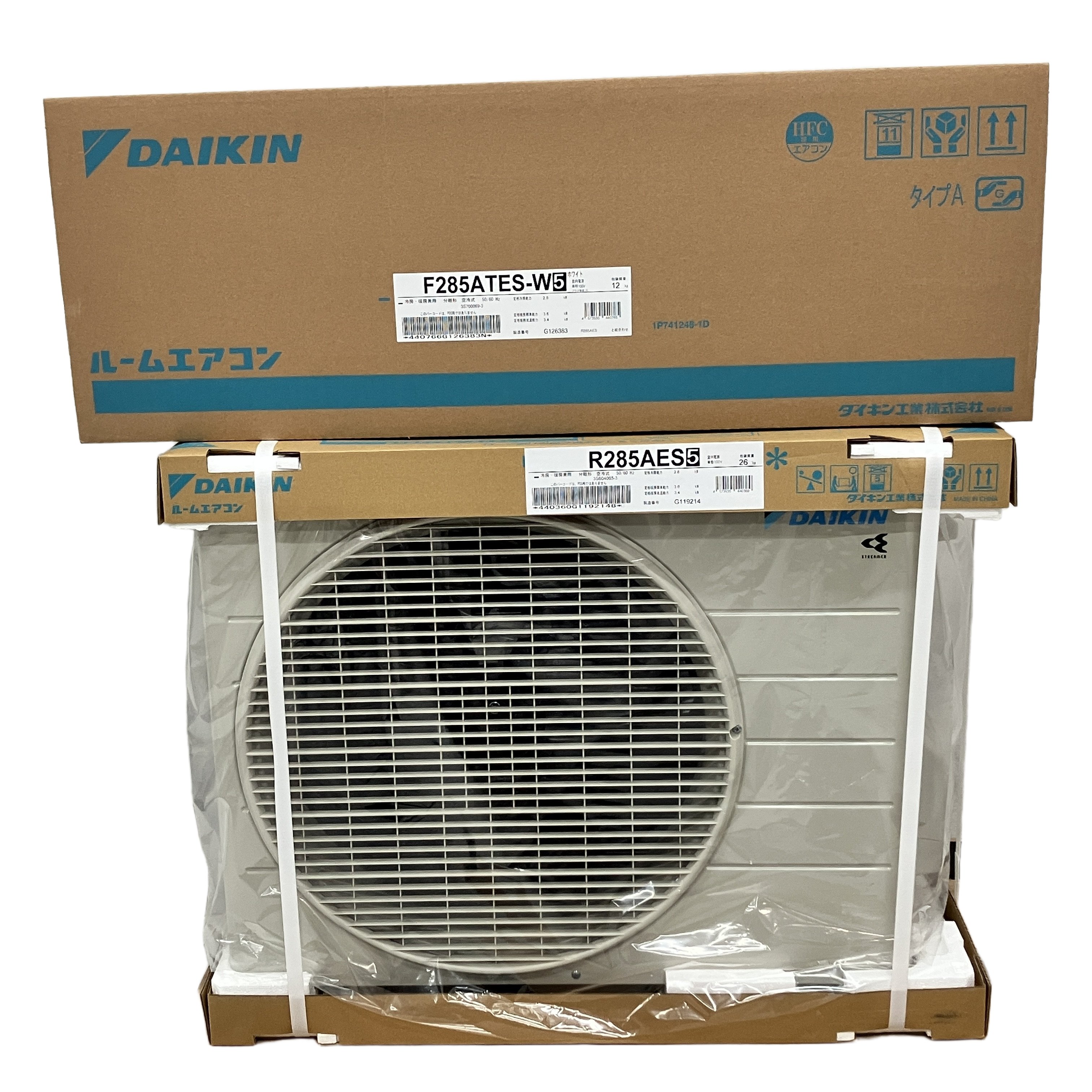DAIKIN S285ATES F285AES R285ATES ルームエアコン 室外機セット ダイキン 家電 未使用 未開封