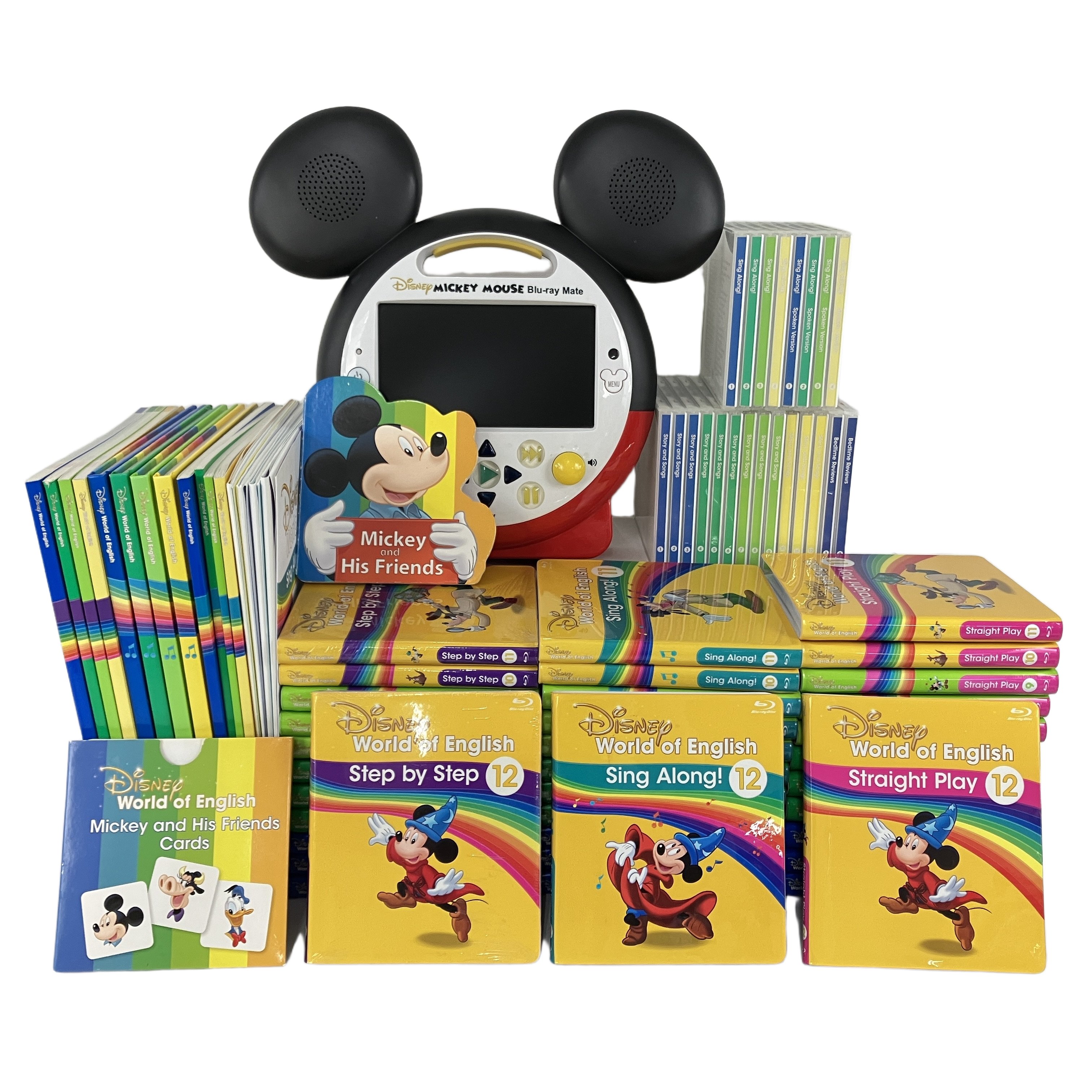 DWE シングアロング ストレートプレイ ステップバイステップ Blu-ray CD セット 2019年頃 ディズニー英語システム 英語 教材 中古