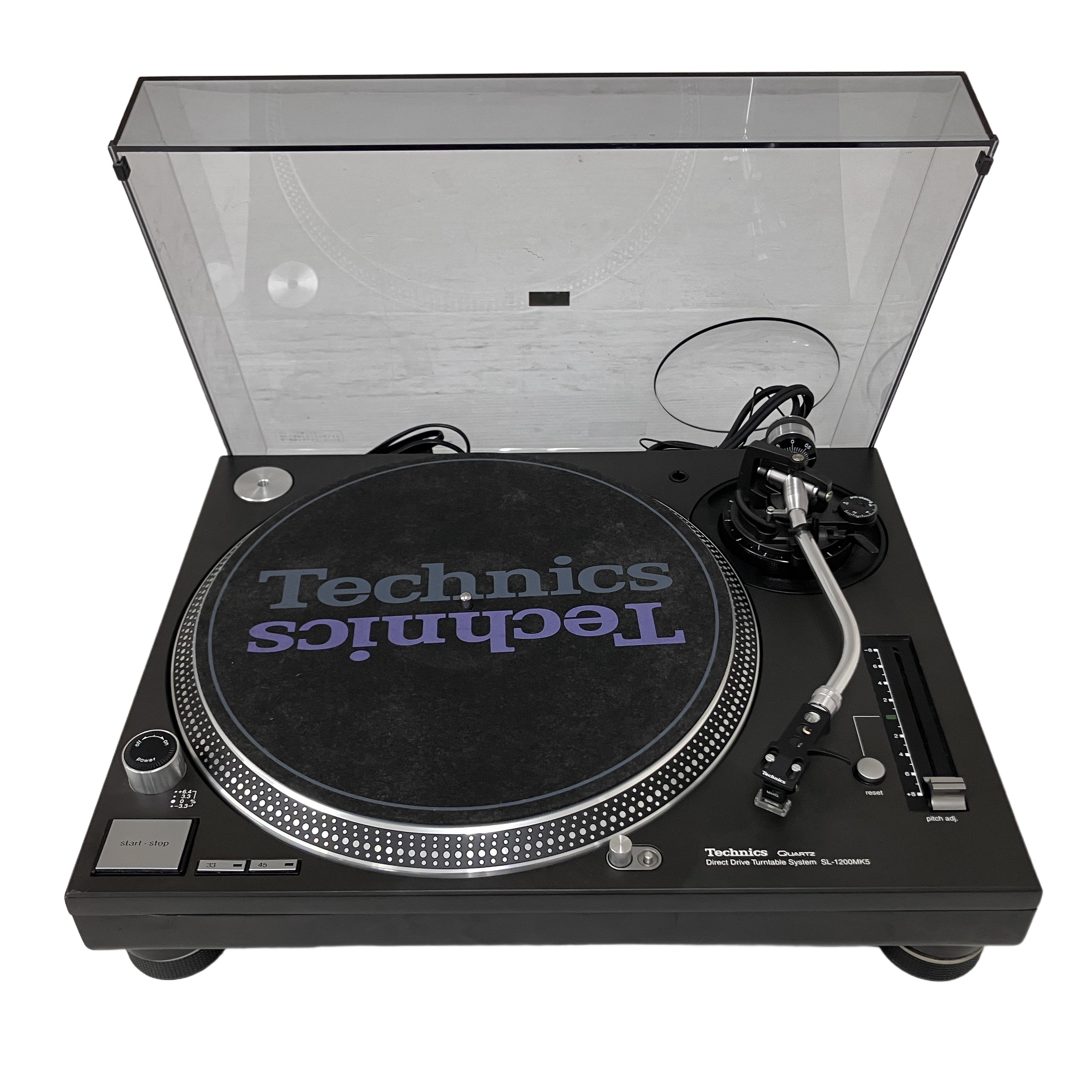 Technics SL-1200MK5 ターンテーブル SHURE M44G カートリッジ テクニクス 中古