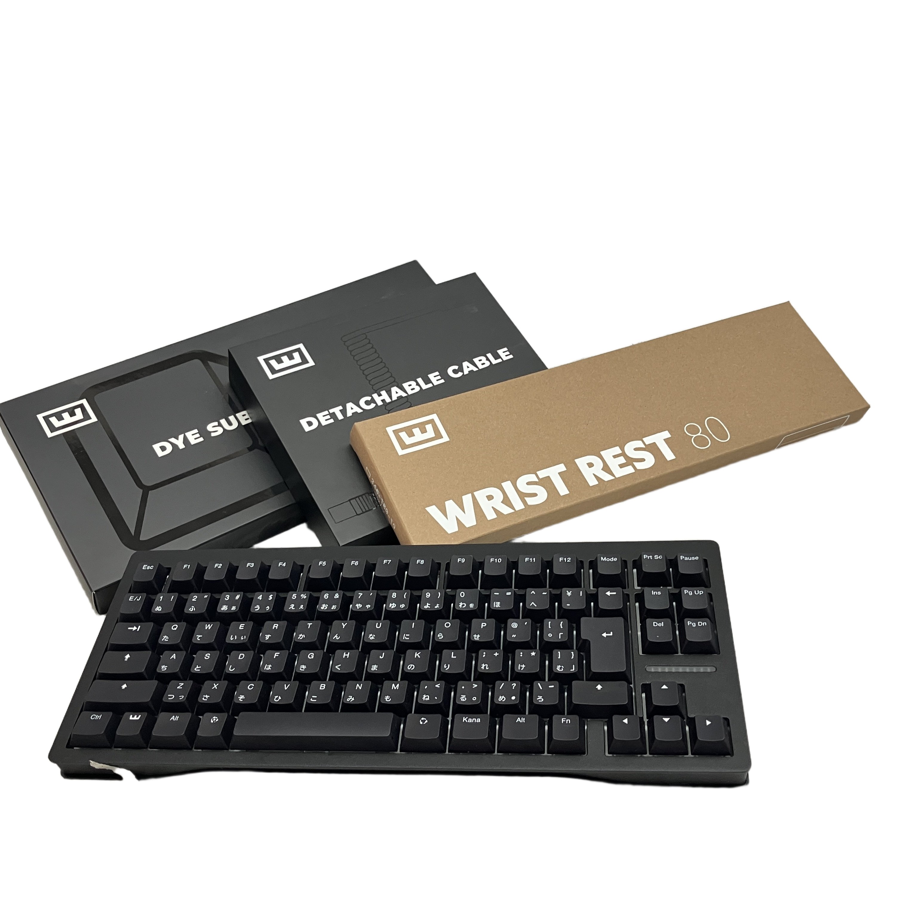 Wooting 80HE W08T021 ゲーミングキーボード ケーブル レスト キーキャップセット PC周辺機器 中古