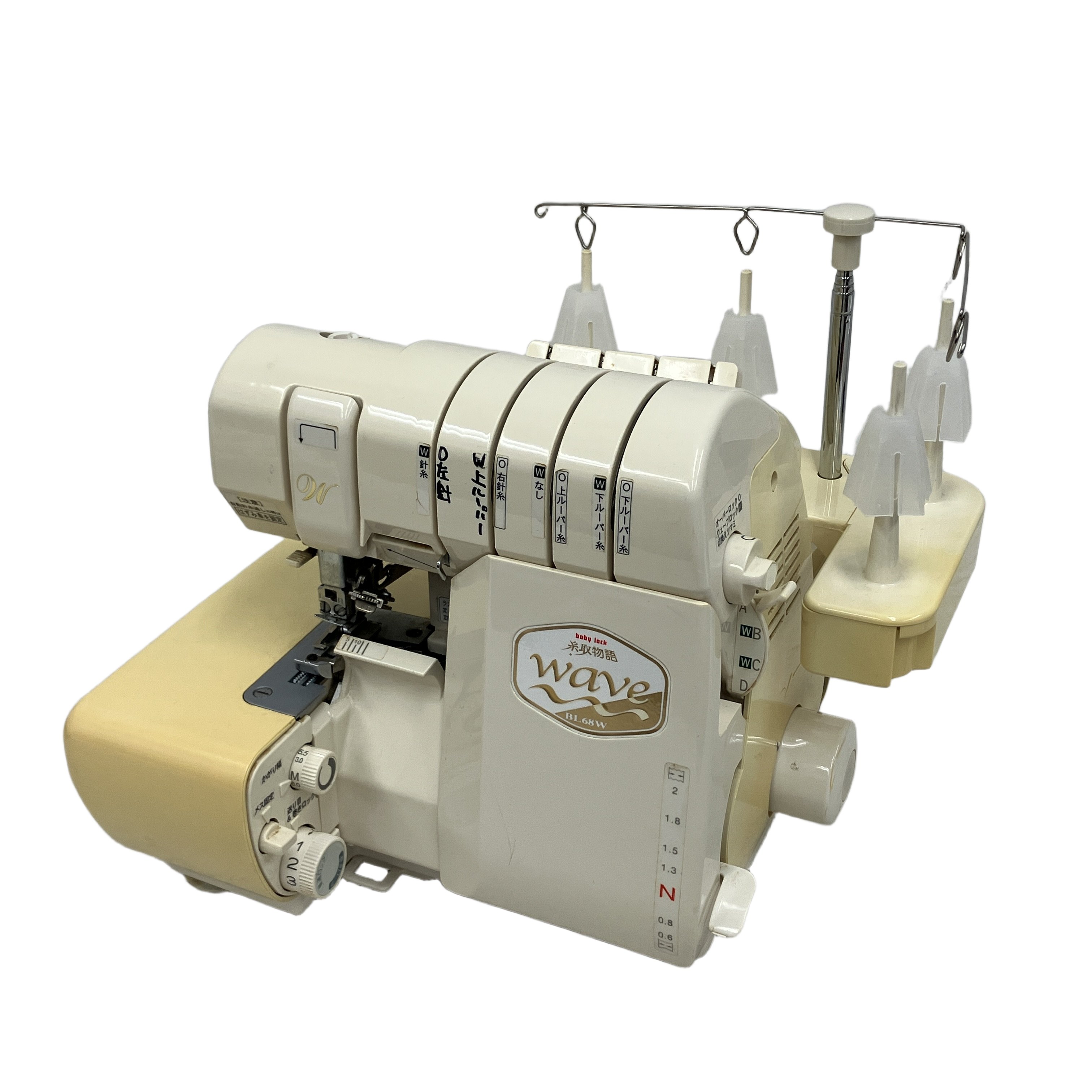 JUKI wave BL68W 100V babylock 糸取物語 ジューキ ロックミシン 家電 中古