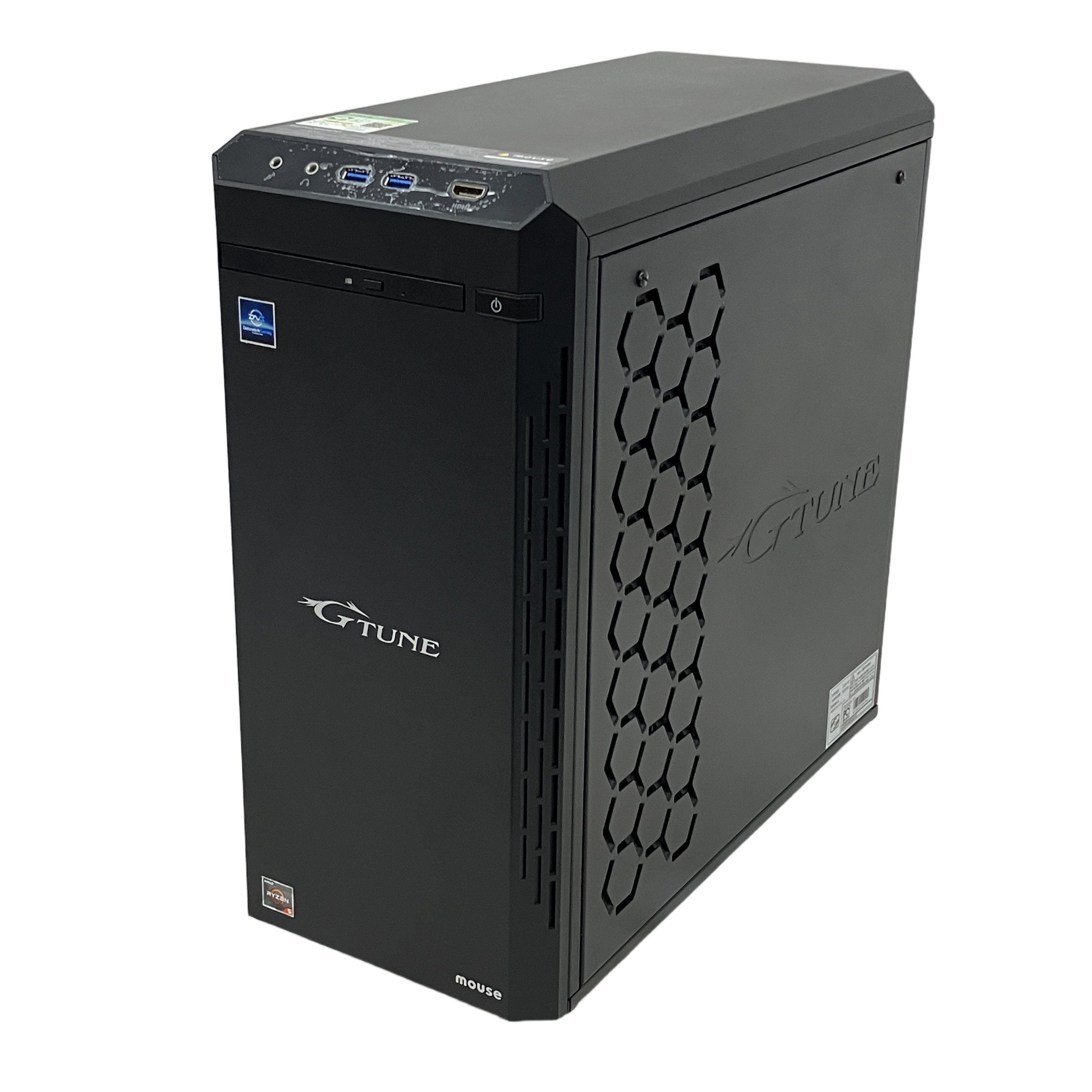 Mouse G-Tune EGPR536R207S1 デスクトップ パソコン Ryzen 5 3600 16GB HDD 2TB SSD 1TB RTX 2070 SUPER win11 中古