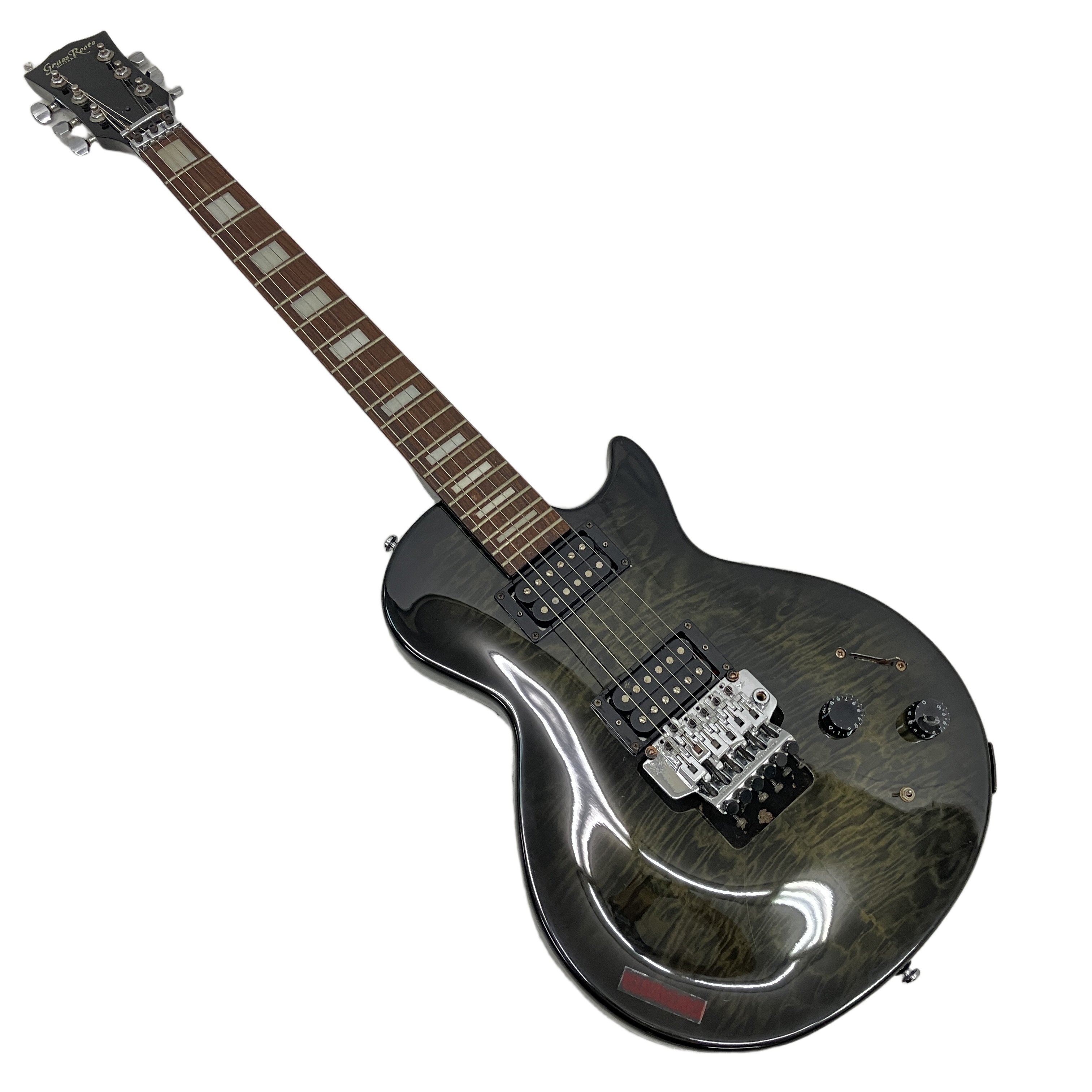 GrassRoots G-LP-49QM レスポールタイプ エレキギター キルトメイプルトップ 楽器 弦楽器 ESP 中古