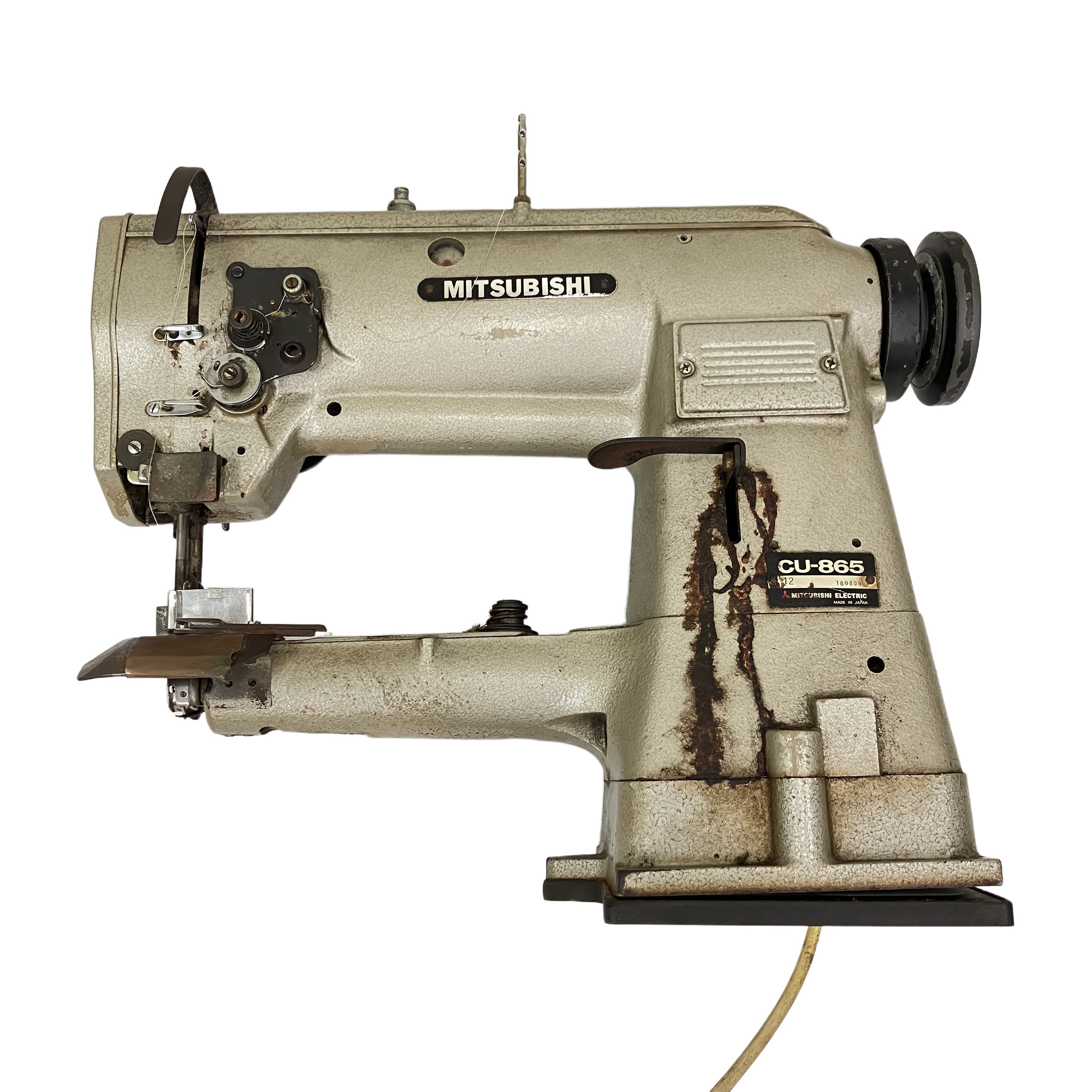 MITSUBISHI 三菱 CU-865 工業用ミシン レザークラフト ハンドメイド 上下送り 厚物 革 帆布 裁縫 中古