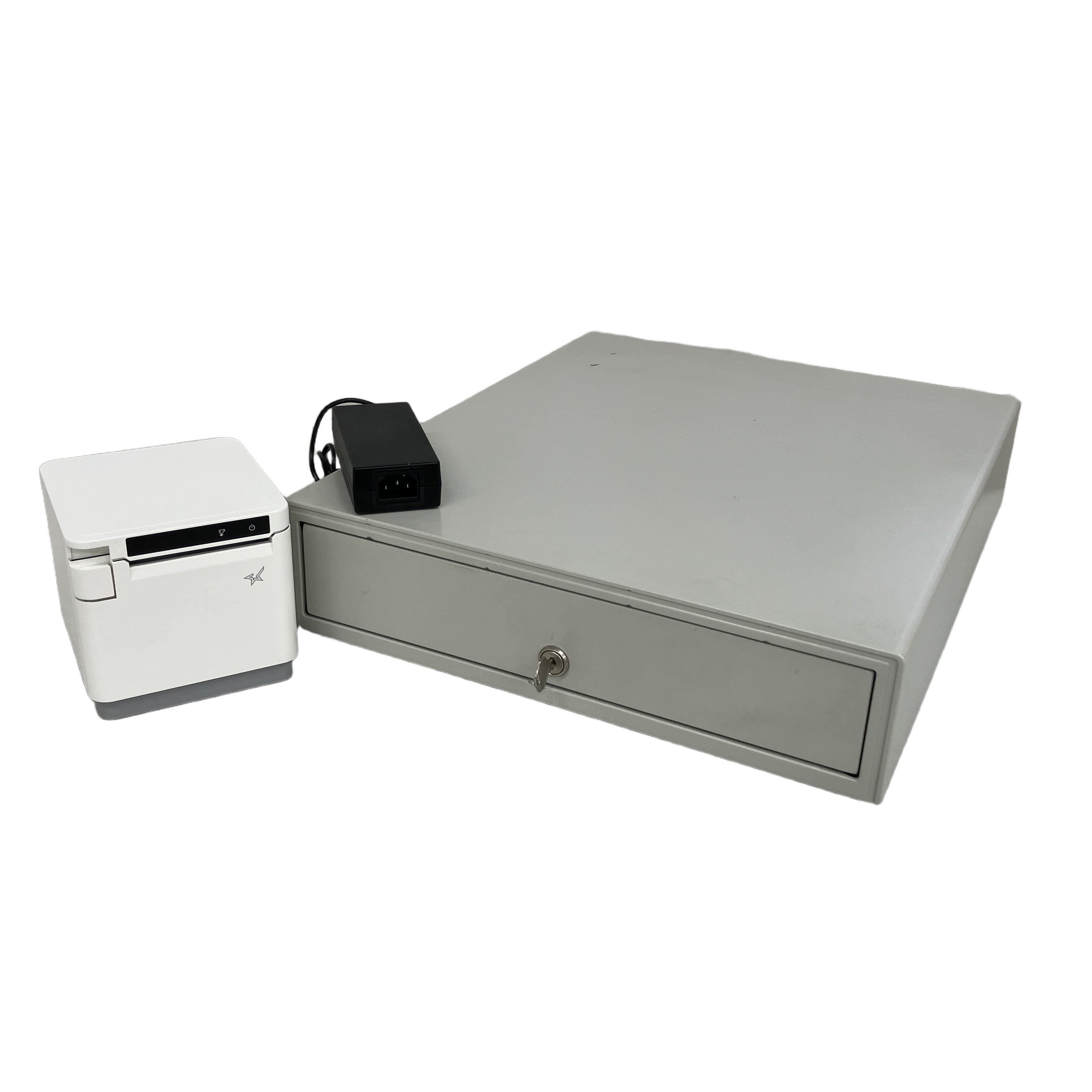 スター精密 mC-Print3 MCP31LB レシートプリンター キャッシュドロアー 鍵付き セット 中古