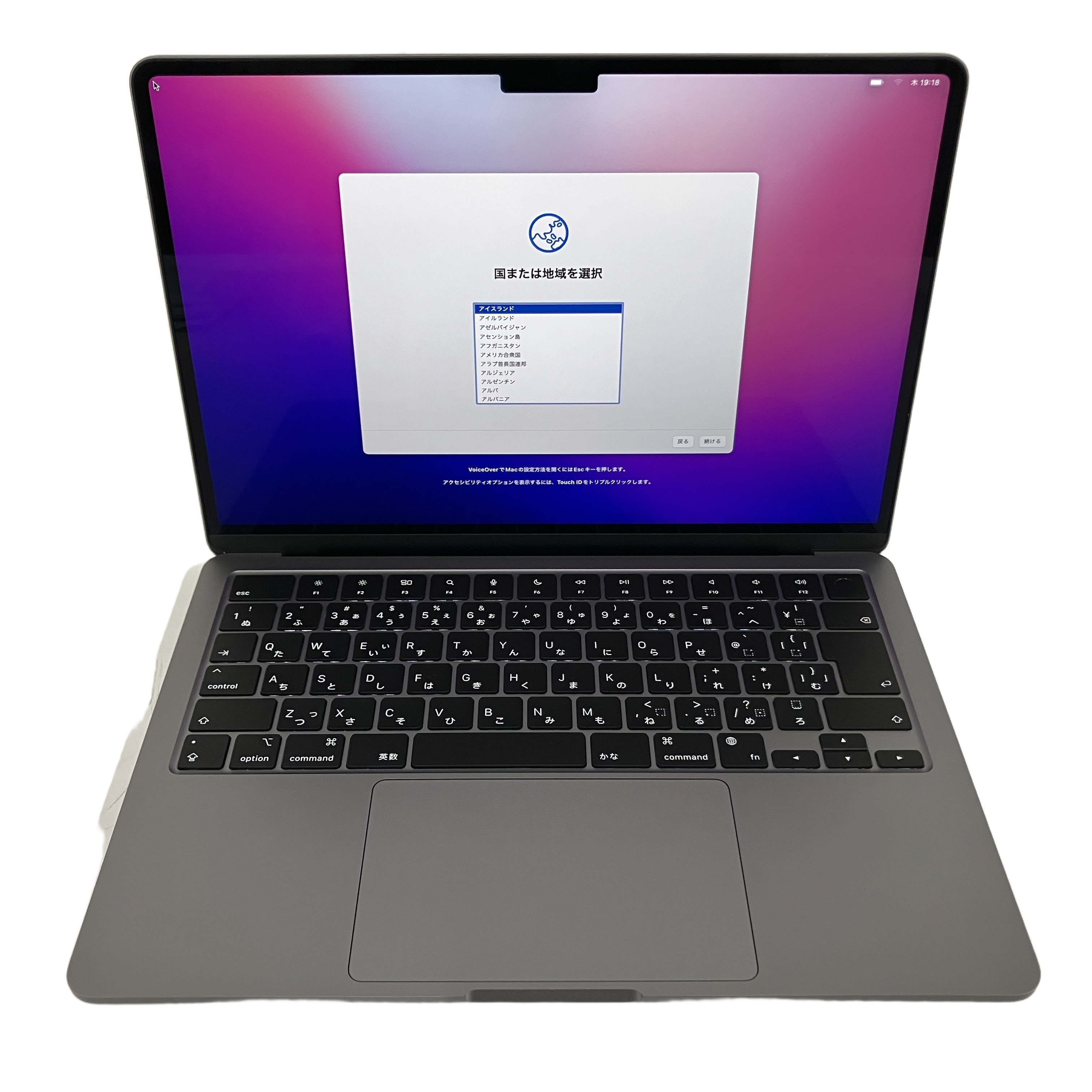 Apple MacBook Air M2 メモリ8GB SSD256GB Monterey 13.6インチ ノートPC 良好