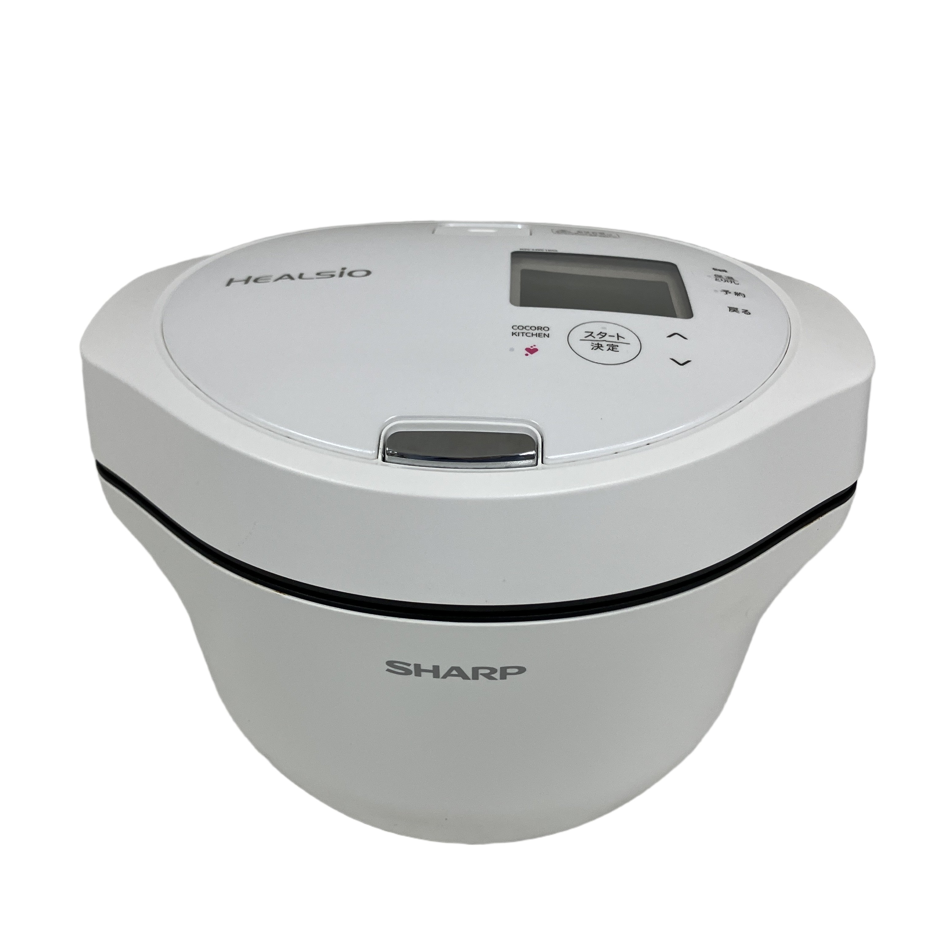 SHARP KN-HW16G-W HEALSIO ホットクック 水なし自動調理鍋 1.6L ホワイト 電気調理器 家電 シャープ 中古
