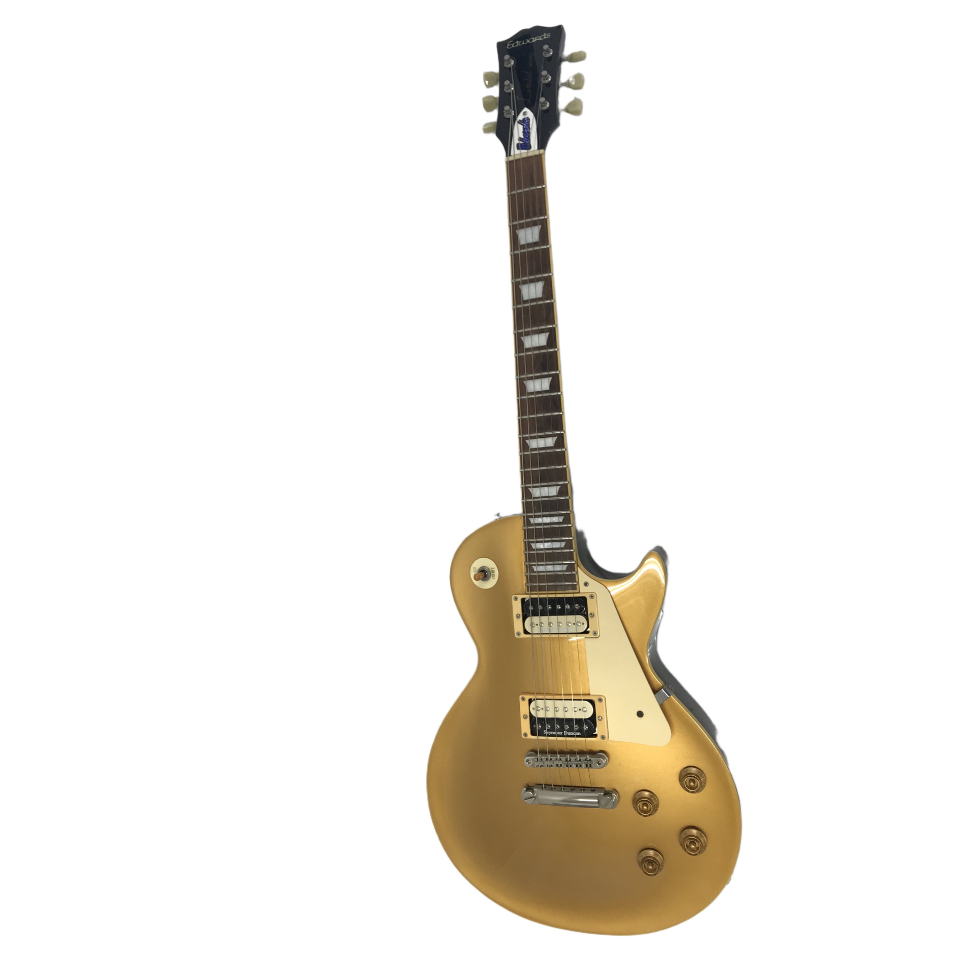 EDWARDS E-LP Limited Model ピックアップ 製造2009年頃 Seymour Duncan搭載 ゴールドトップ エドワーズ エレキギター 中古