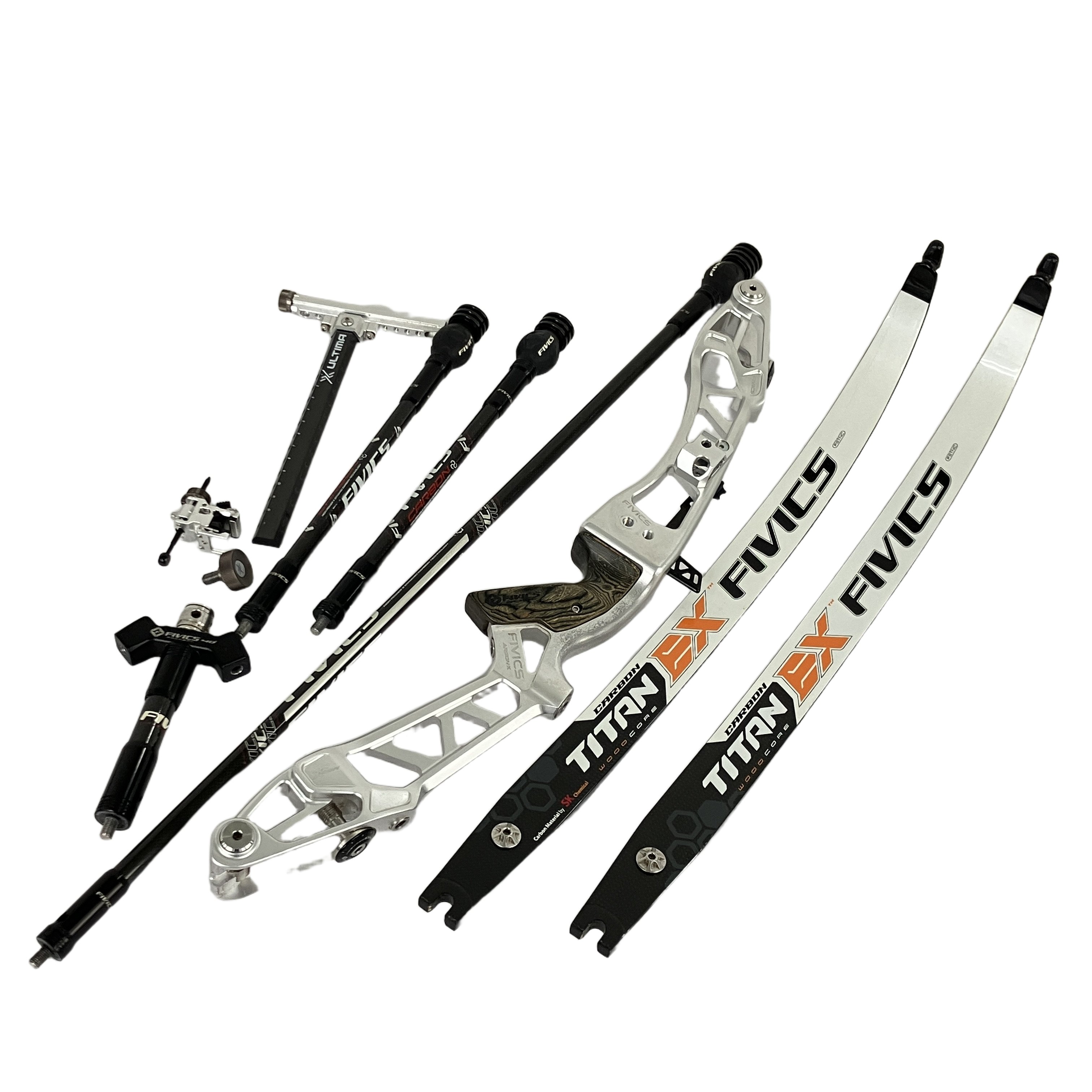 FIVICS ARGON-X ハンドル TITAN EX 25H 68-38 23H 66-40 リム FORNIX 14 スタビライザー ULTIMA サイト付 アーチェリー セット 中古