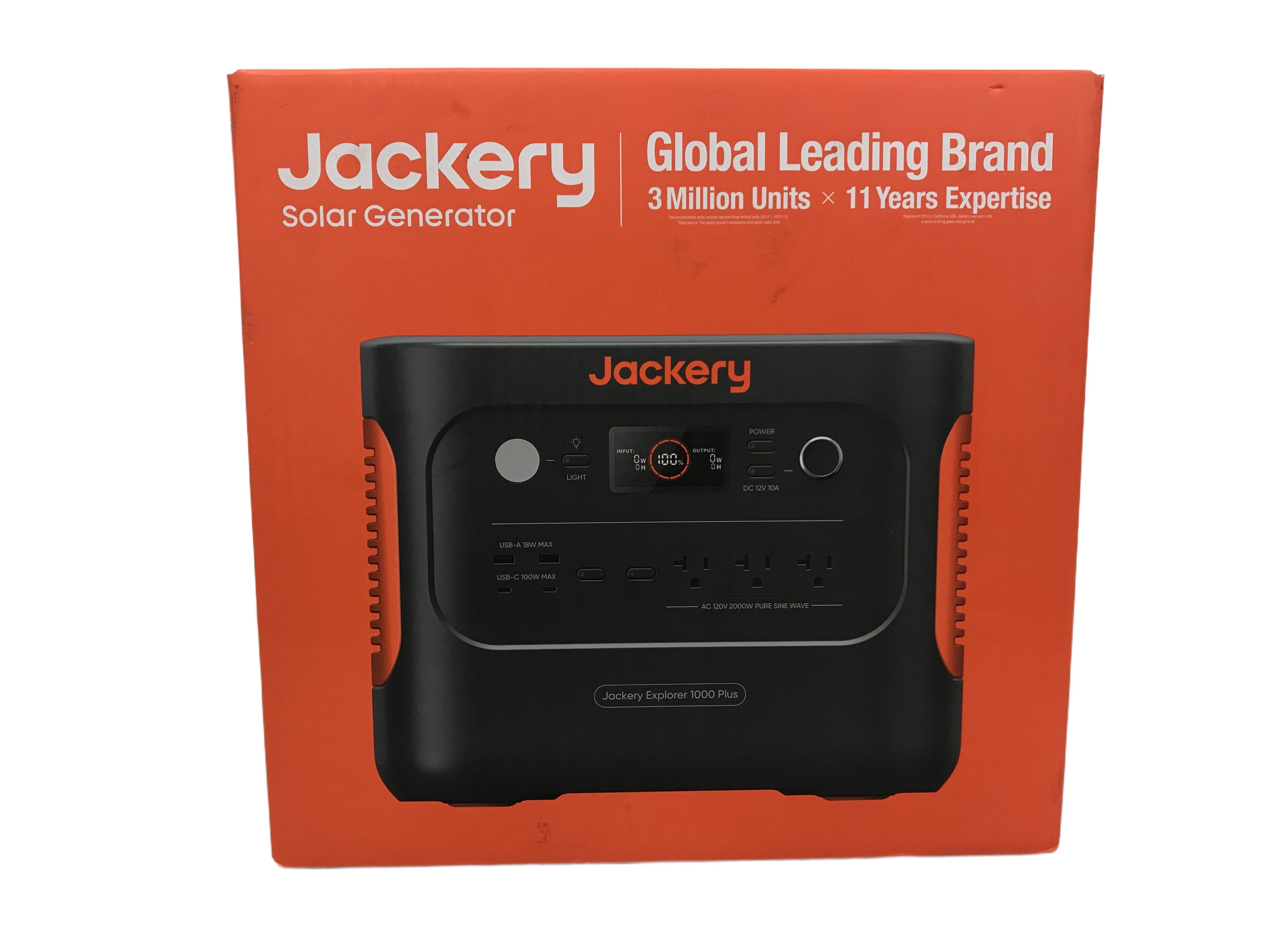 Jackery ポータブル電源 1000 Plus JE-1000C 1264Wh 大容量 2000W リン酸鉄 車中泊 アウトドア キャンプ 良好 中古