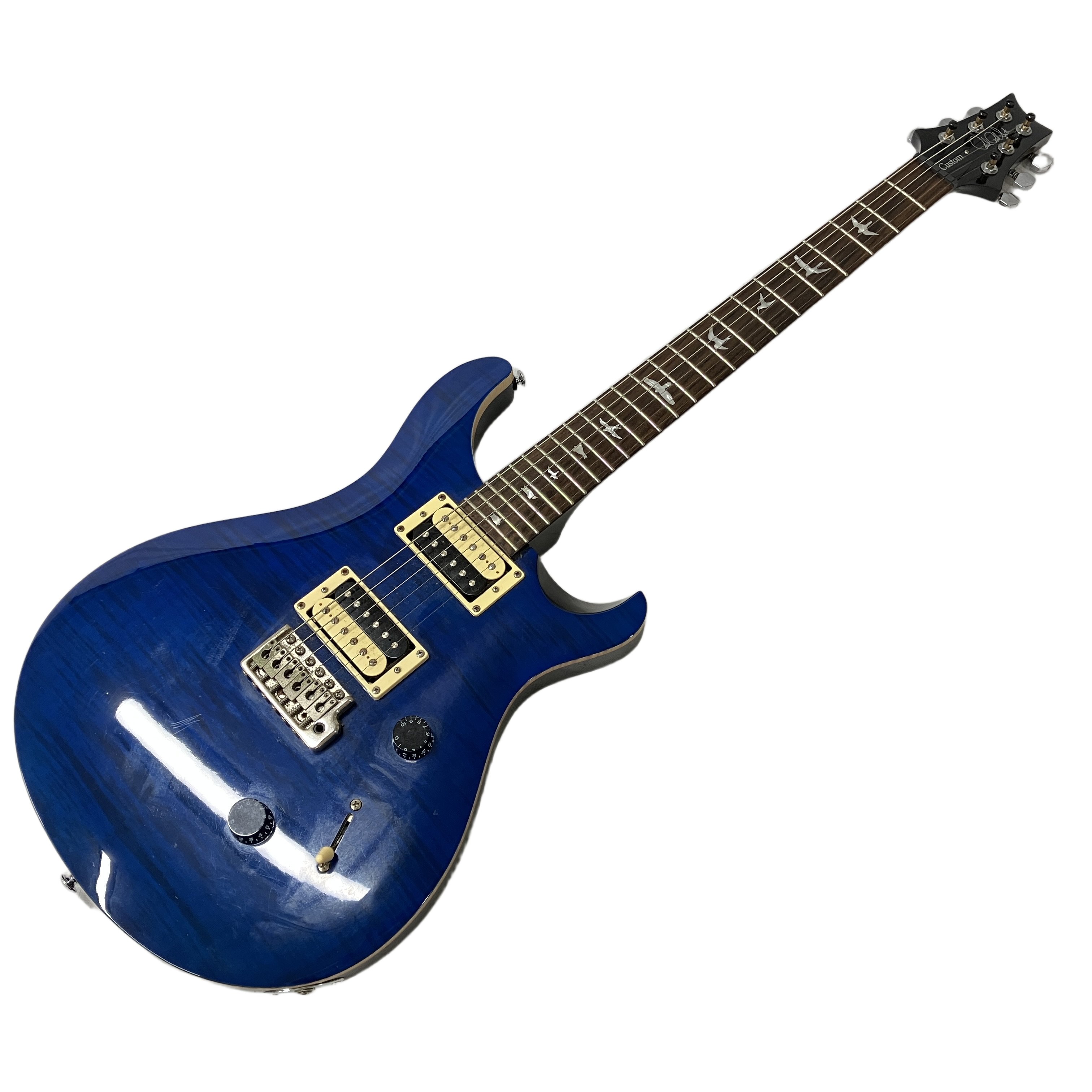 PRS SE Custom 24 エレキギター ブルー PRS SE Locking Tuners ロック式ペグ 付き Paul Reed Smith 中古