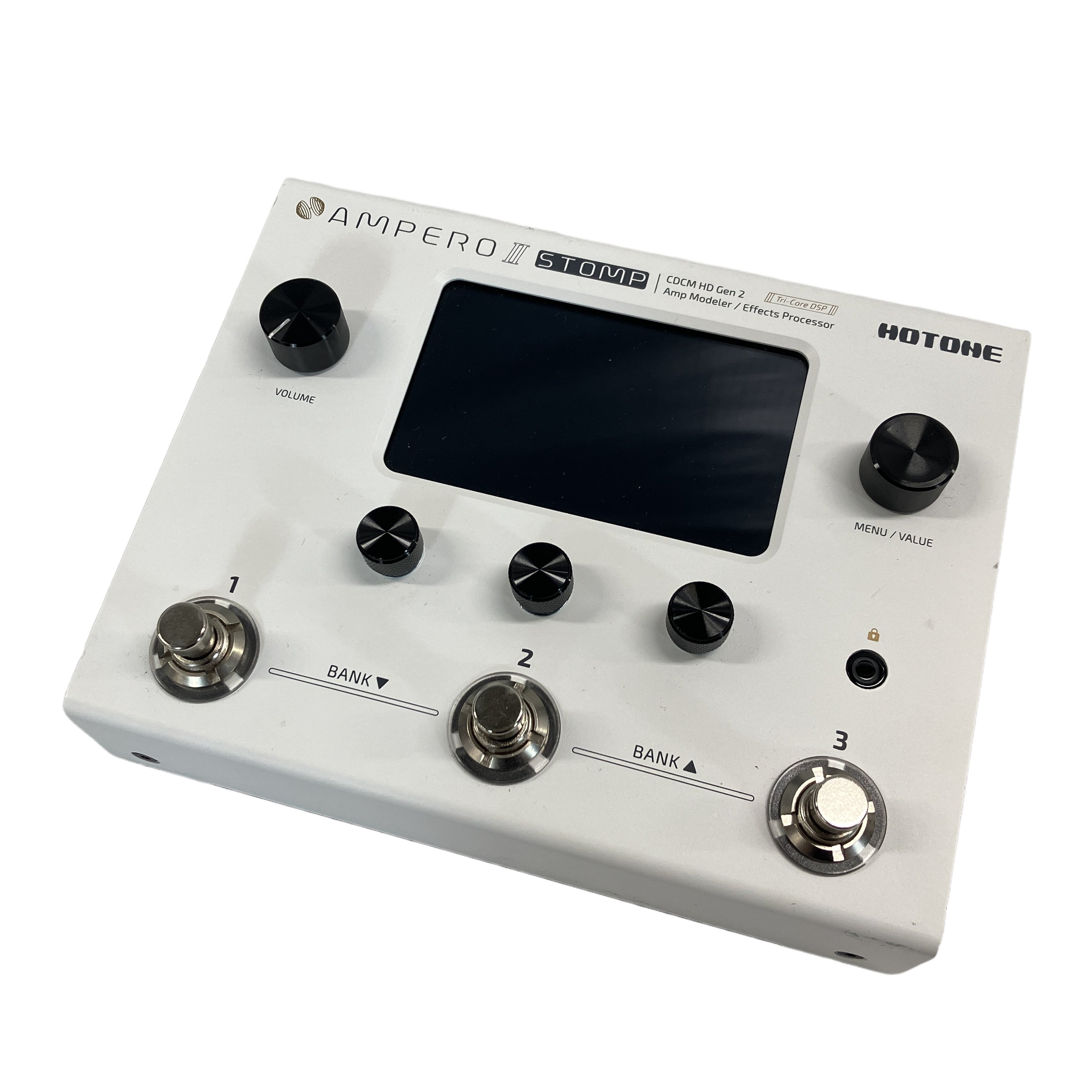 ★直感操作のタッチパネルと高品位サウンドを兼備した状態良好品! HOTONE Ampero II Stomp ギター用マルチエフェクター [中古]★