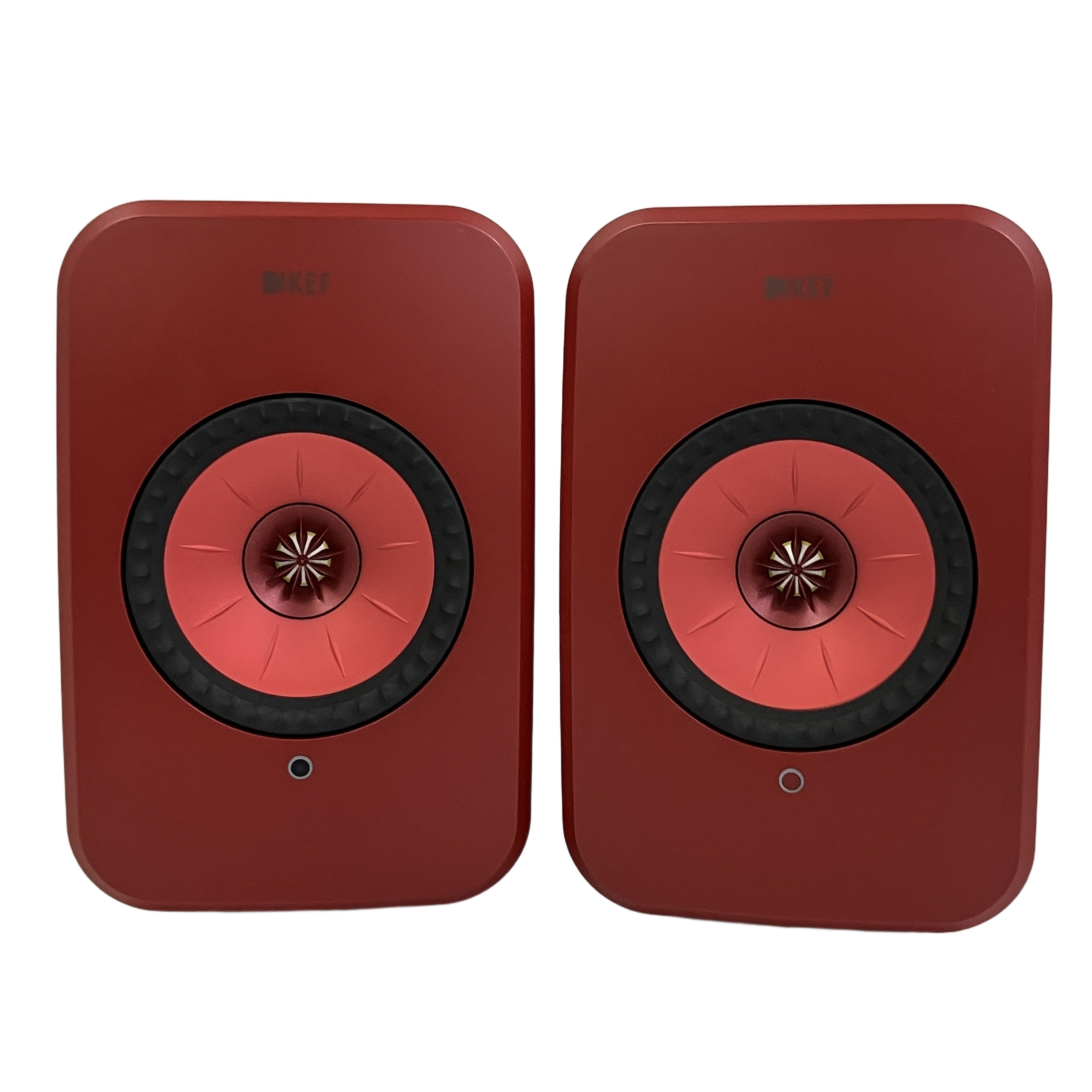 KEF LSX II ワイヤレスHiFiスピーカー レッド Bluetooth Wi-Fi 音響機材 中古