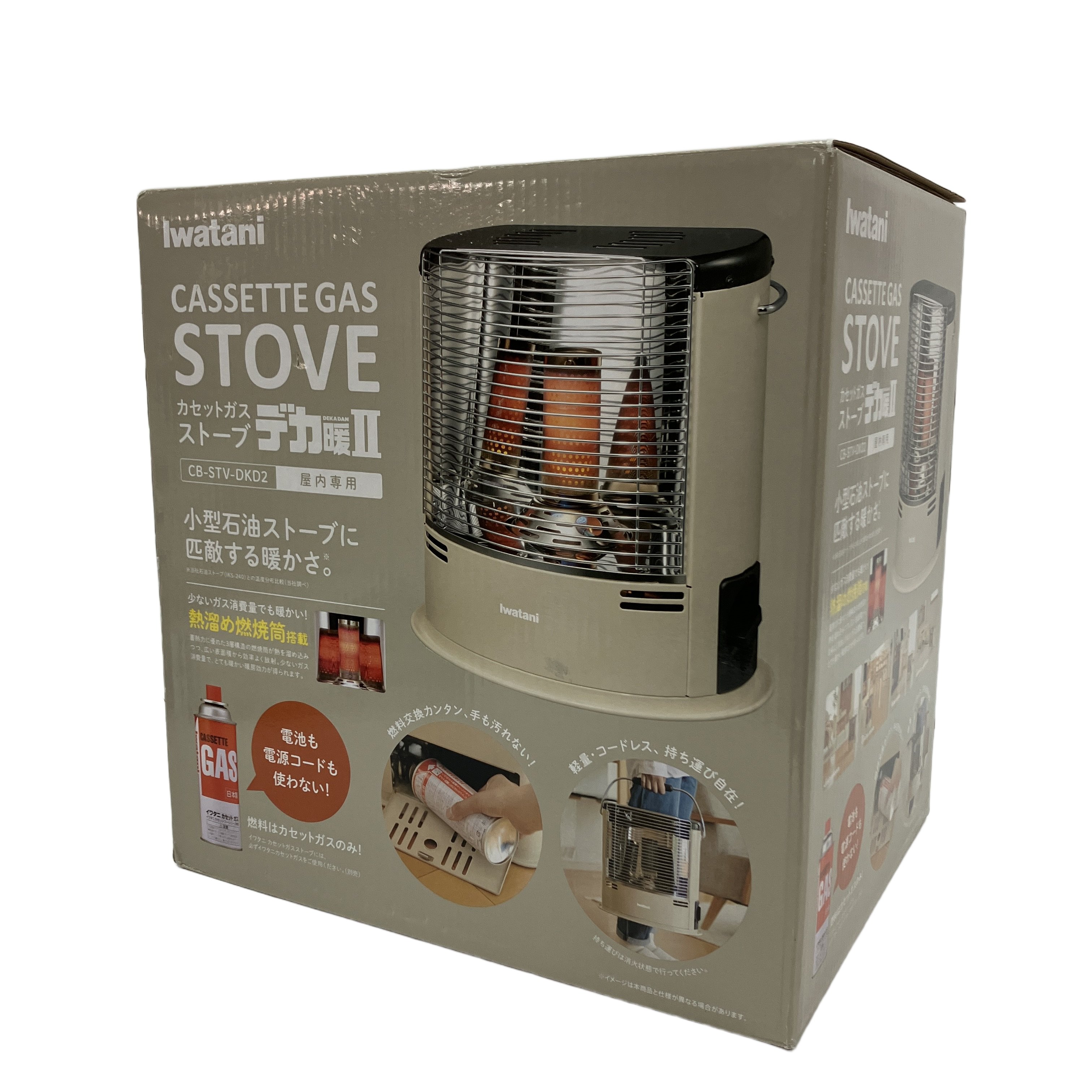 Iwatani CB-STV-DKD2 カセット ガス ストーブ デカ暖II 屋内 専用 一般 家庭用 暖房 器具 イワタニ 家電 開封済 未使用