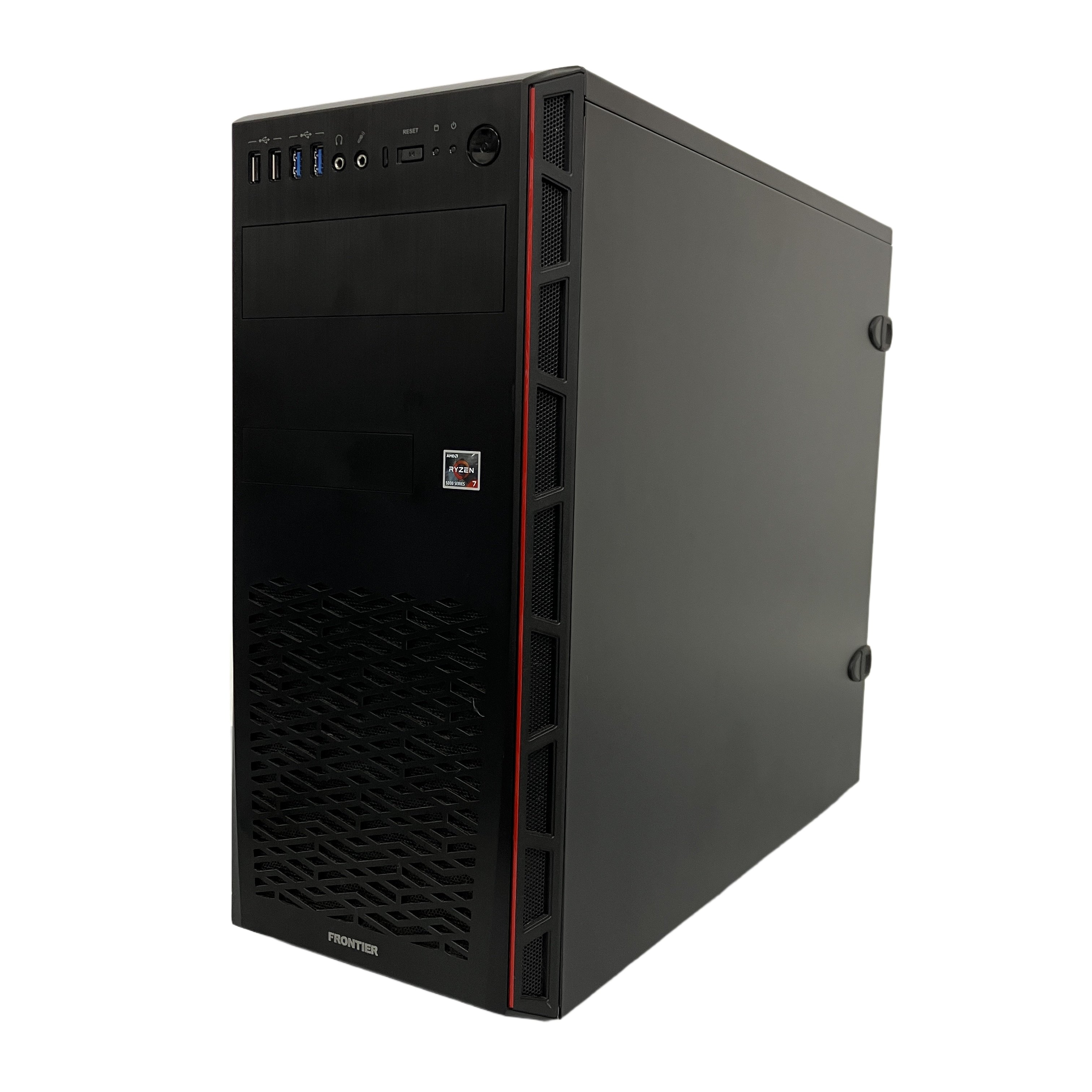 インバースネット FRONTIER デスクトップ PC 32GB SSD 1TB GeForce RTX 4060 Ti 8GB Ryzen 7 5700X Windows 11 Home 中古