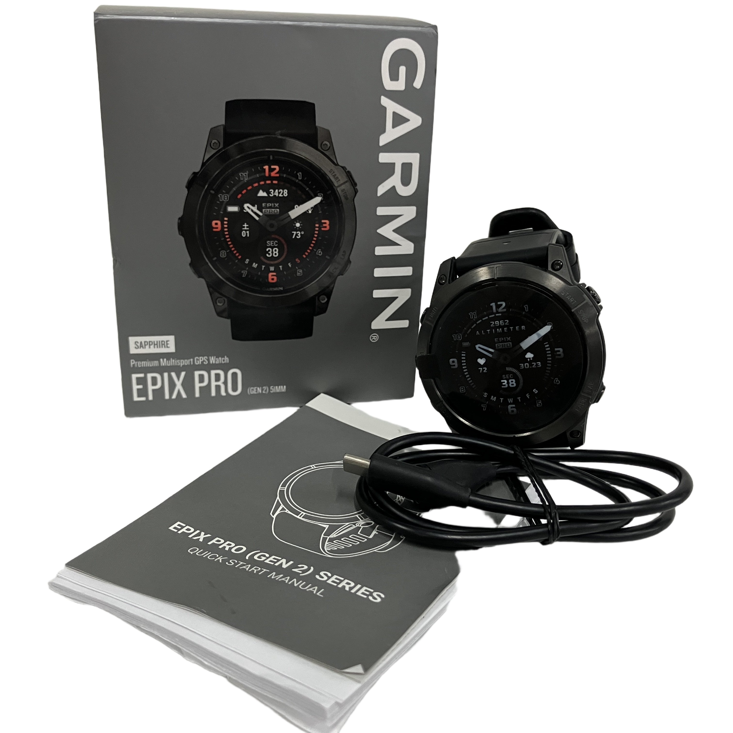 GARMIN EPIX PRO GEN2 51MM GPSウオッチ スマートウオッチ ガーミン 中古 良好