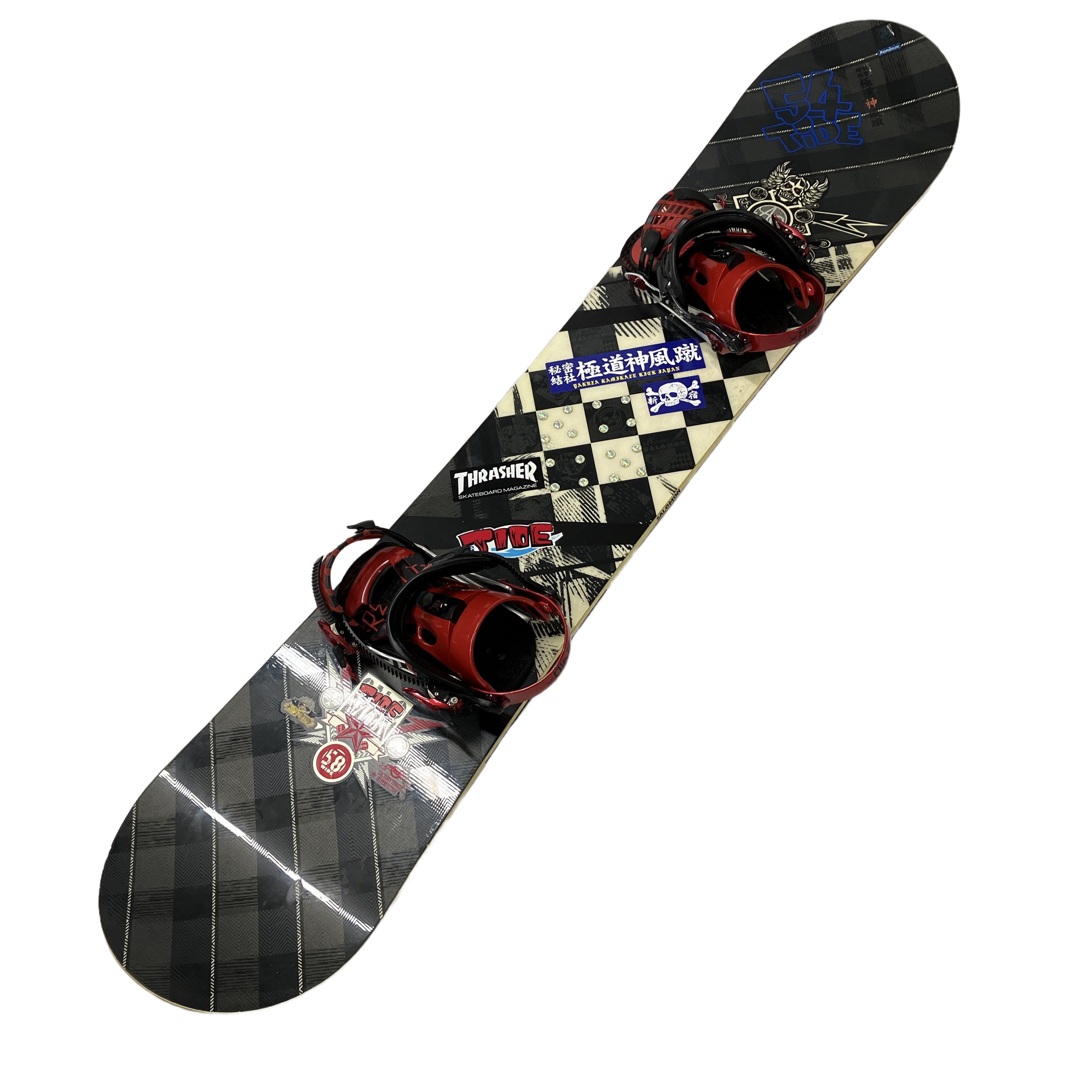 SALOMON スノーボード 2012年モデル 約158cm WIDE ビンディング付き RIDE サロモン 中古