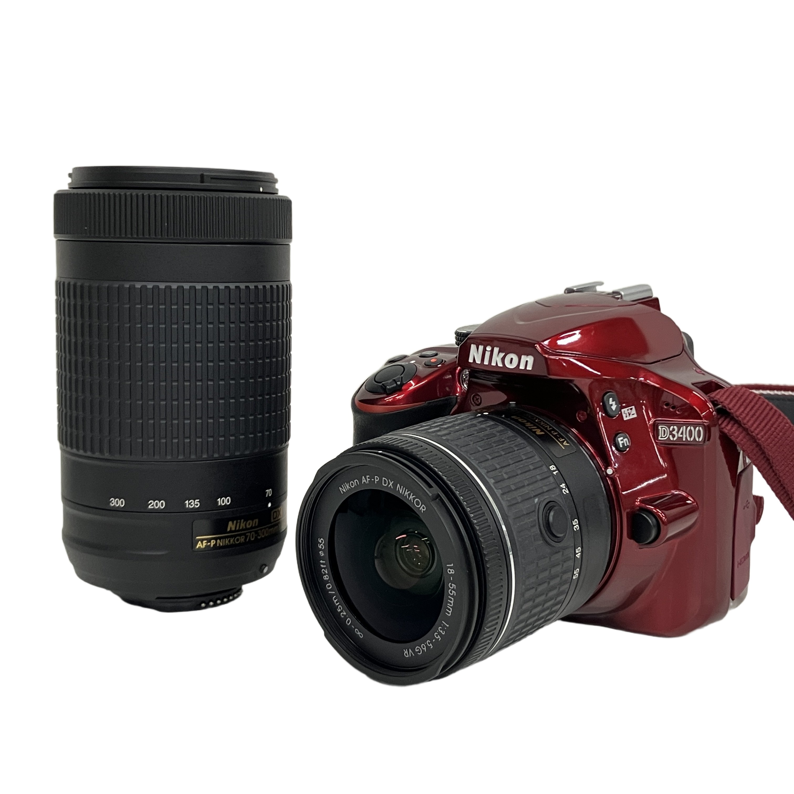 Nikon D3400 デジタル一眼レフ 18-55mm F3.5-5.6 70-300mm F4.5-6.3 ダブルズームキット ニコン 中古 良好