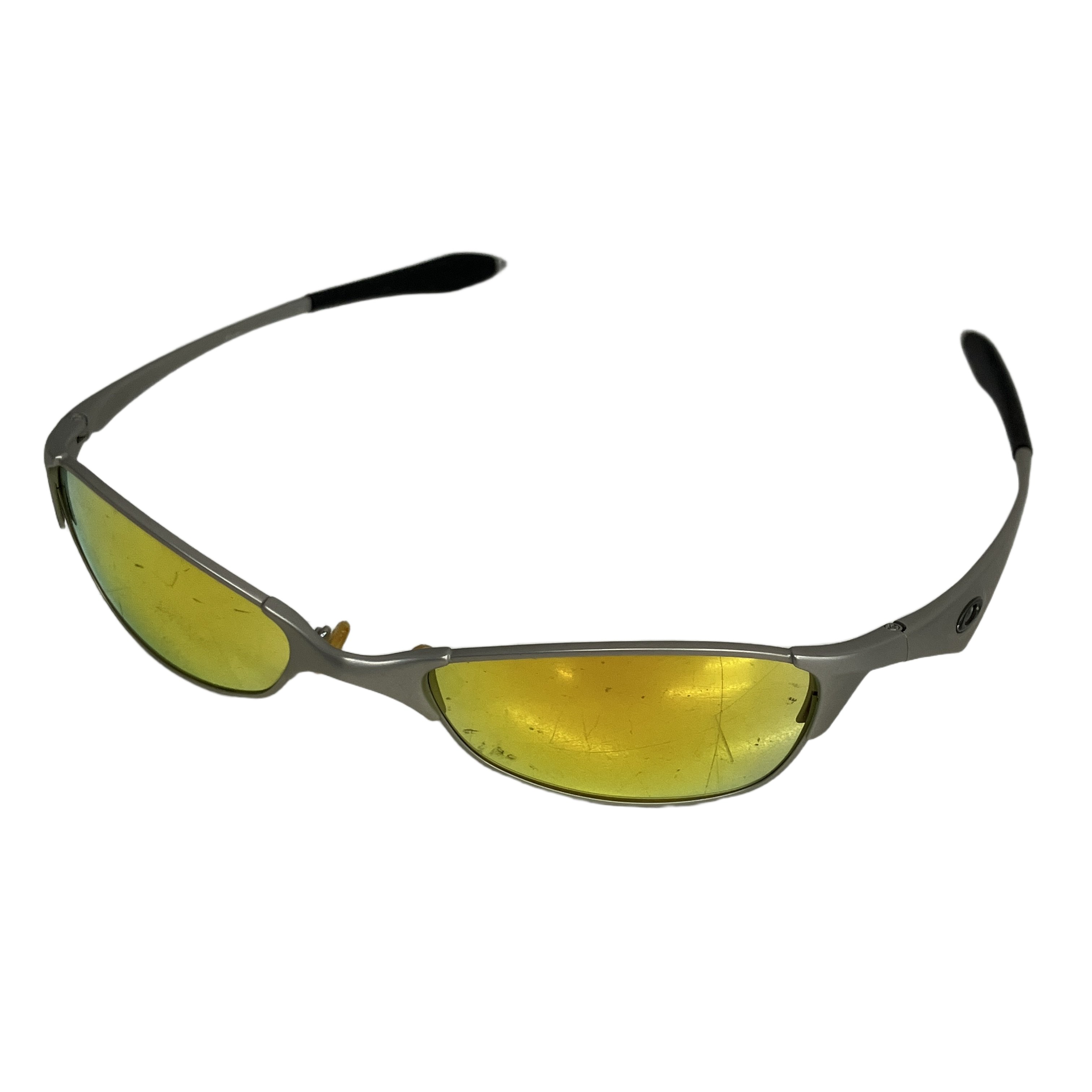 OAKLEY Wiretap サングラス オークリー 度なし オレンジ系 中古