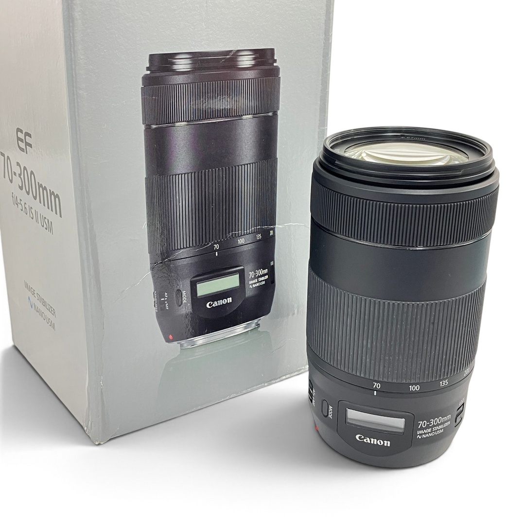 Canon EF70-300mm F4-5.6 IS II USM キヤノン 望遠ズームレンズ カメラ周辺機器 中古