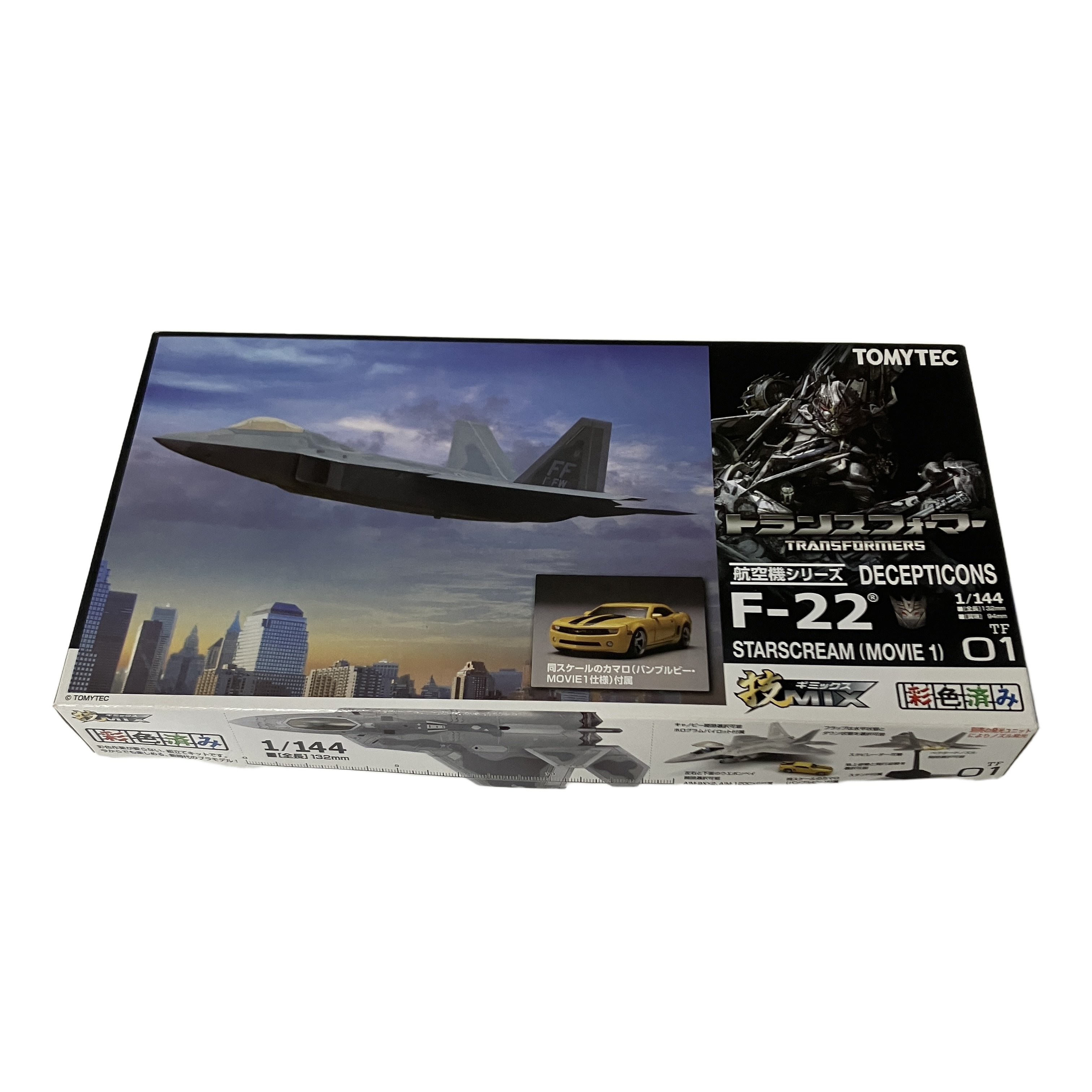 TOMYTEC 1/144 TF01 技MIX トランスフォーマー F-22 STARCREAM MOVIE1 未使用
