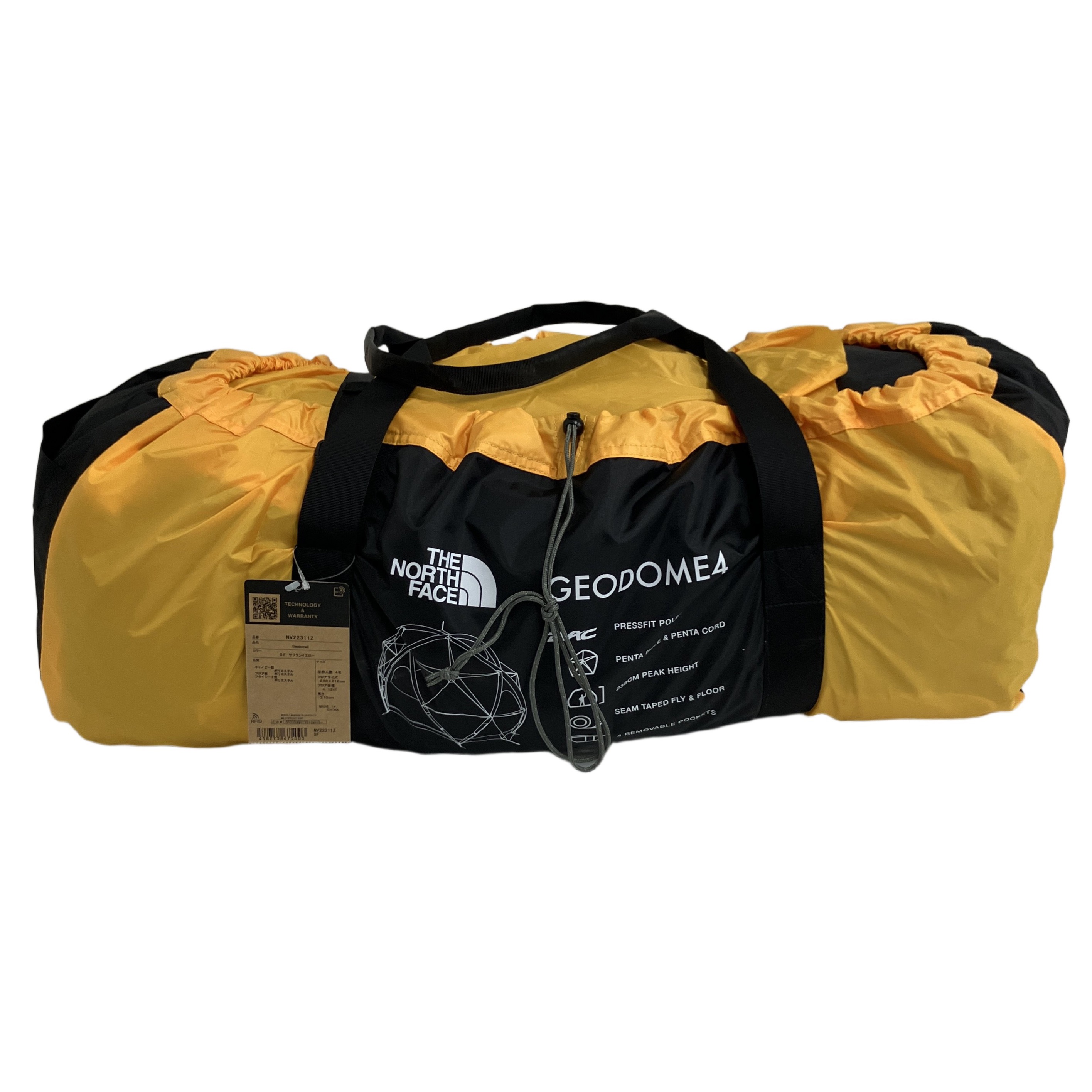 THE NORTH FACE NV22311Z ジオドーム4 Geodome 4 ドームテント サフランイエロー アウトドア 未使用
