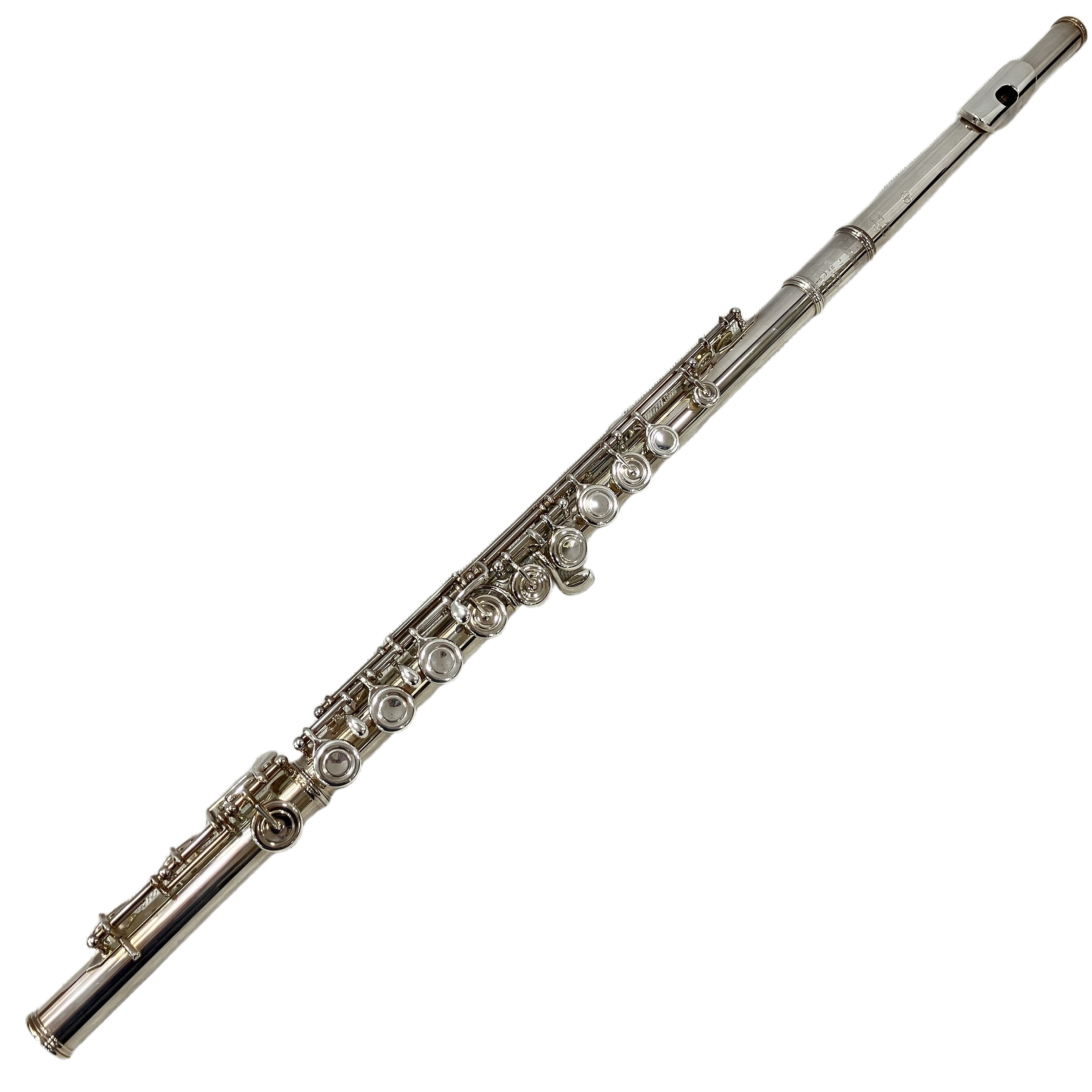 YAMAHA YFL-717 フルート 総銀製 Eメカ カバードキー 選定書 ケース付き 楽器 中古