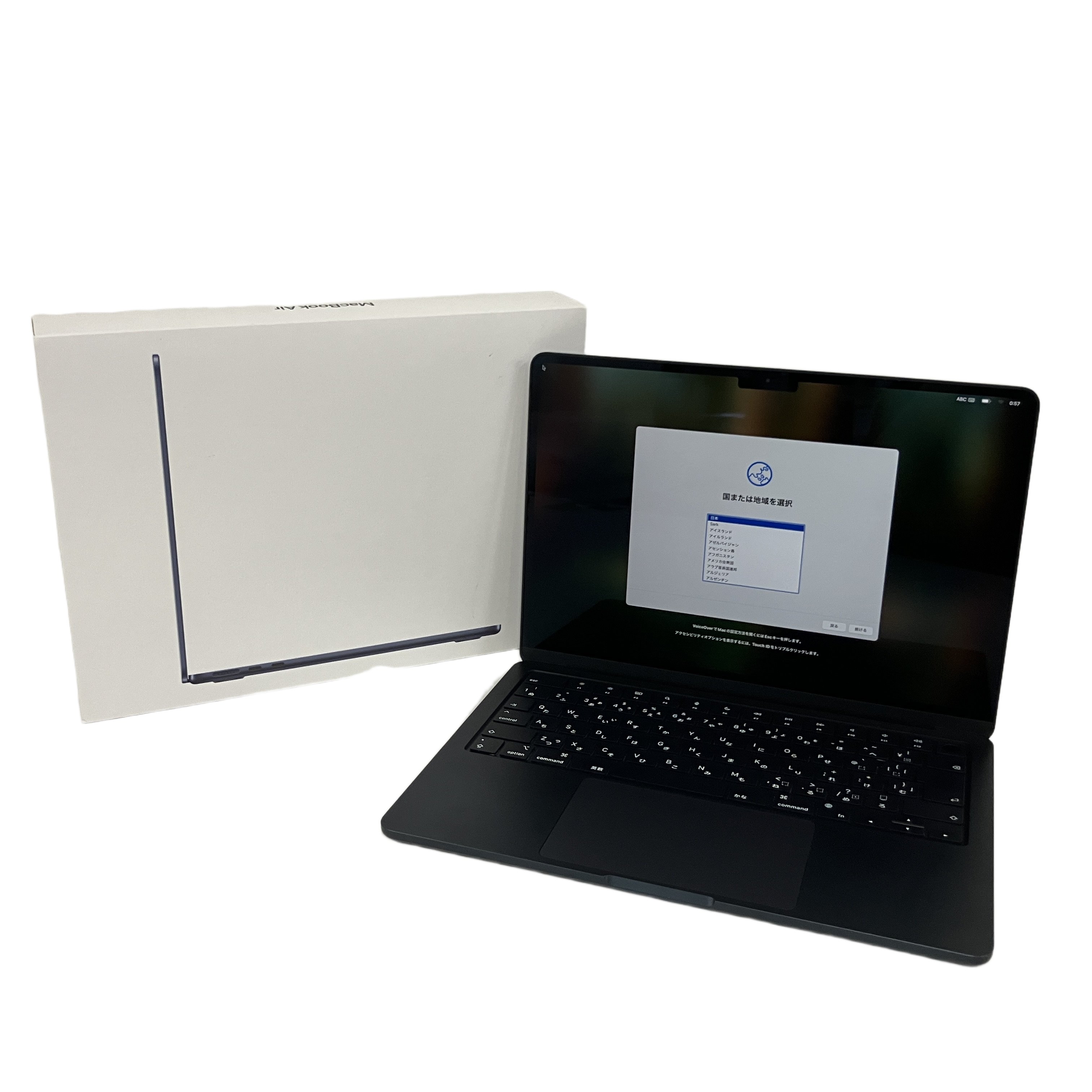 Apple MacBook Air M2 メモリ8GB SSD256GB Sequoia 13.6インチ ノートPC 中古