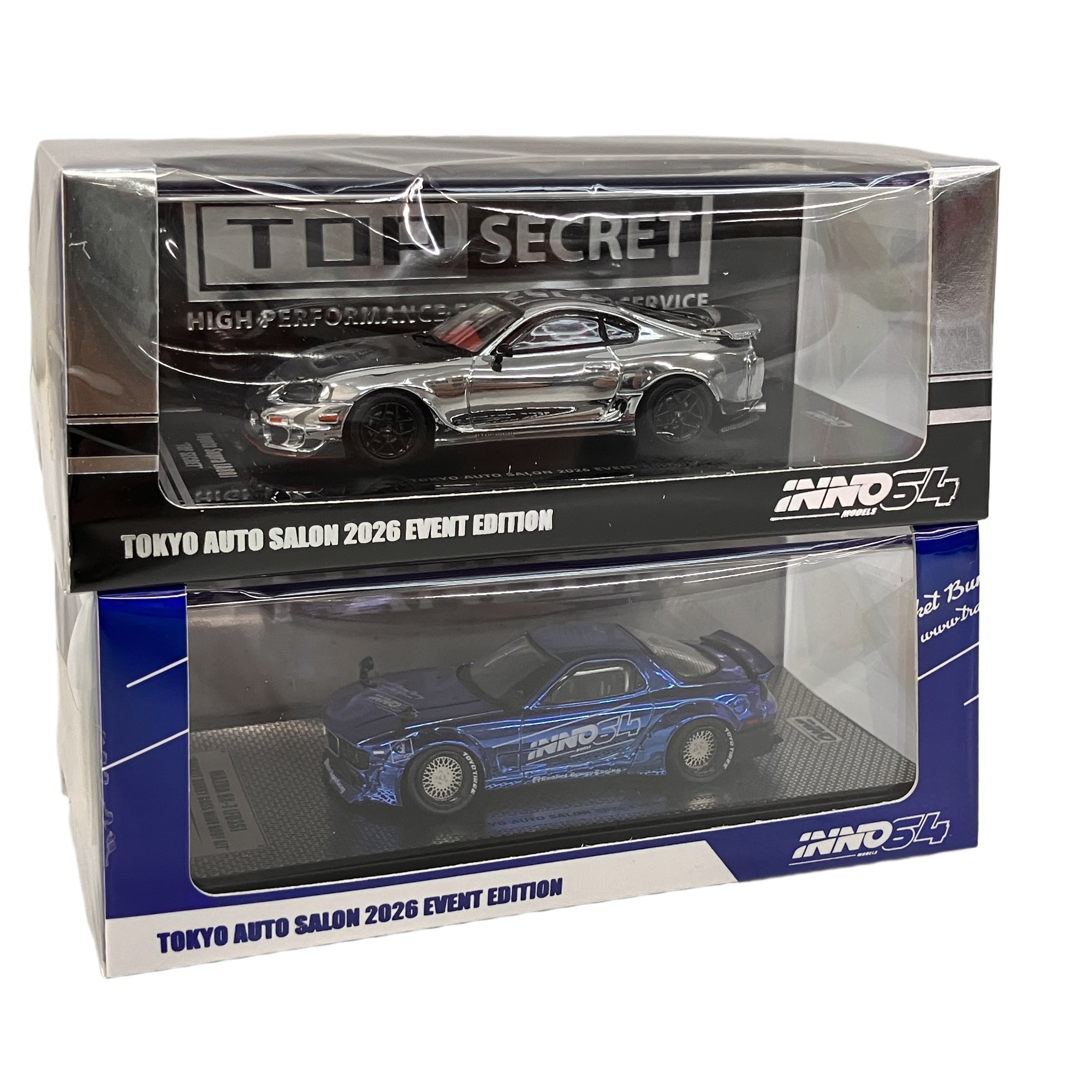 INNO 1/64 東京オートサロン2026 Supra A80&MAZDA RX-7 ミニカー 2台セット 未使用