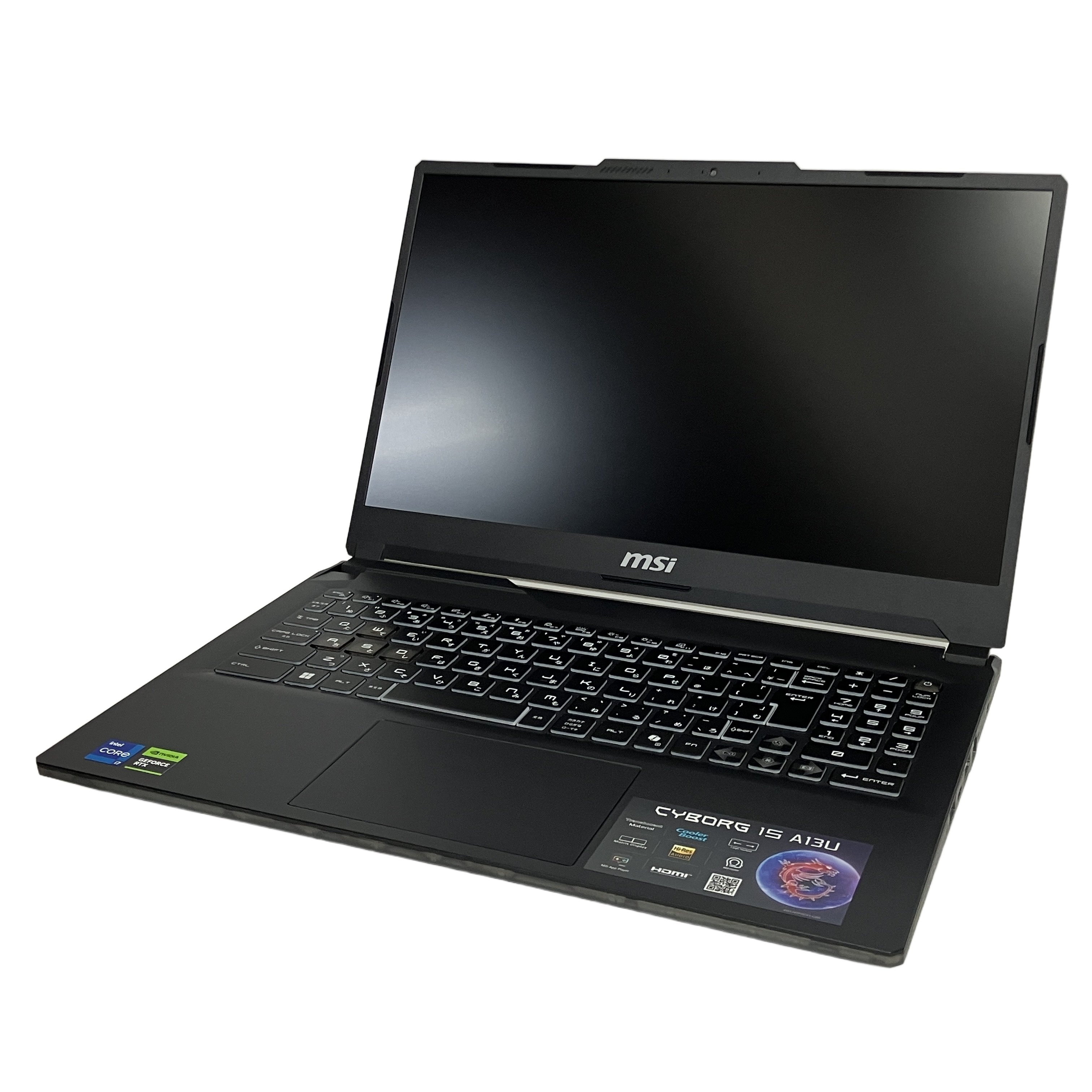 MSI Cyborg 15 A13UCK 15.6型 ゲーミング ノート PC 13th Gen i7-13620H 16GB SSD 512GB 97% Win 11 Home 中古 良好