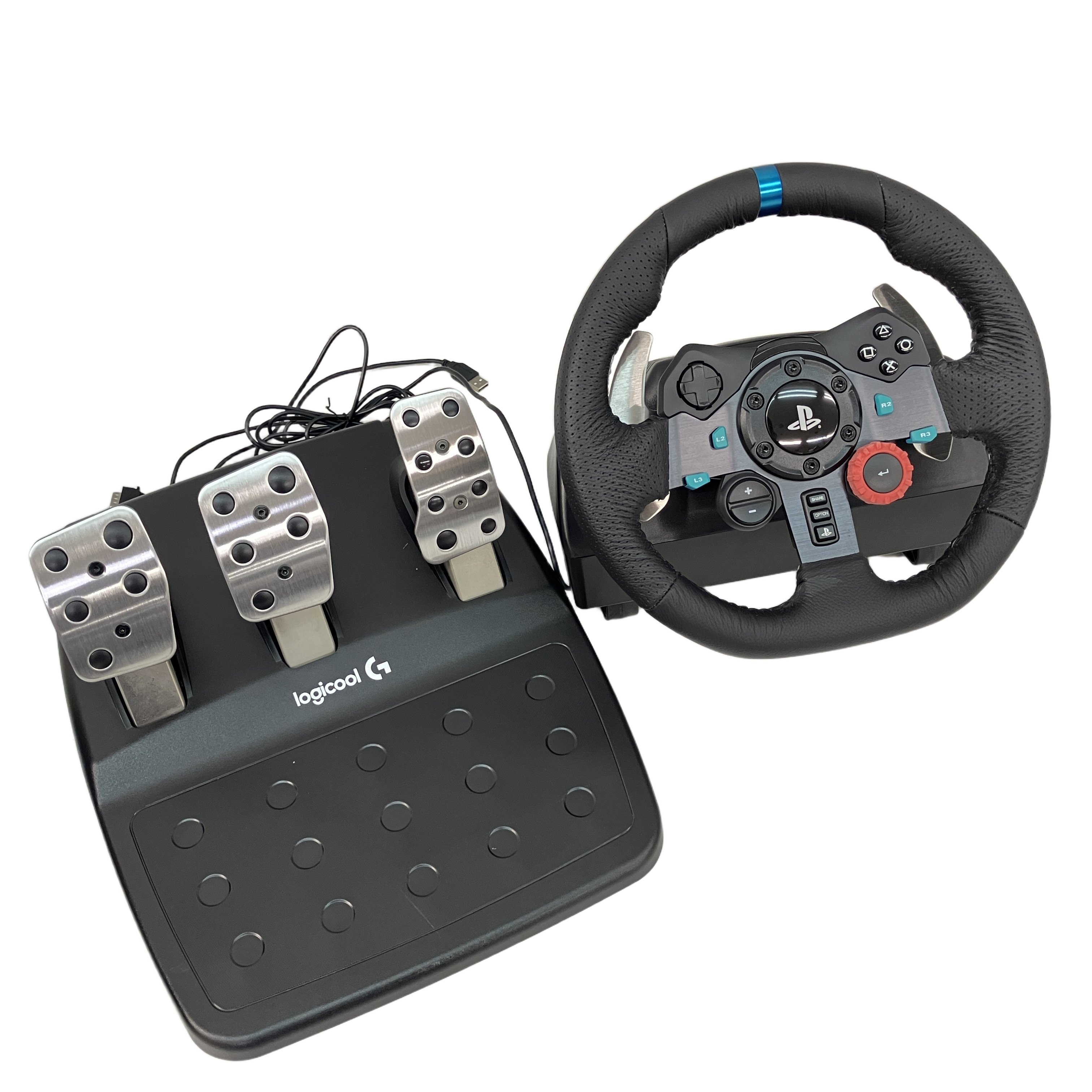 Logicool ロジクール G29 Driving Force レーシングホイール ハンドル ペダル セット ゲーム機 家電 中古