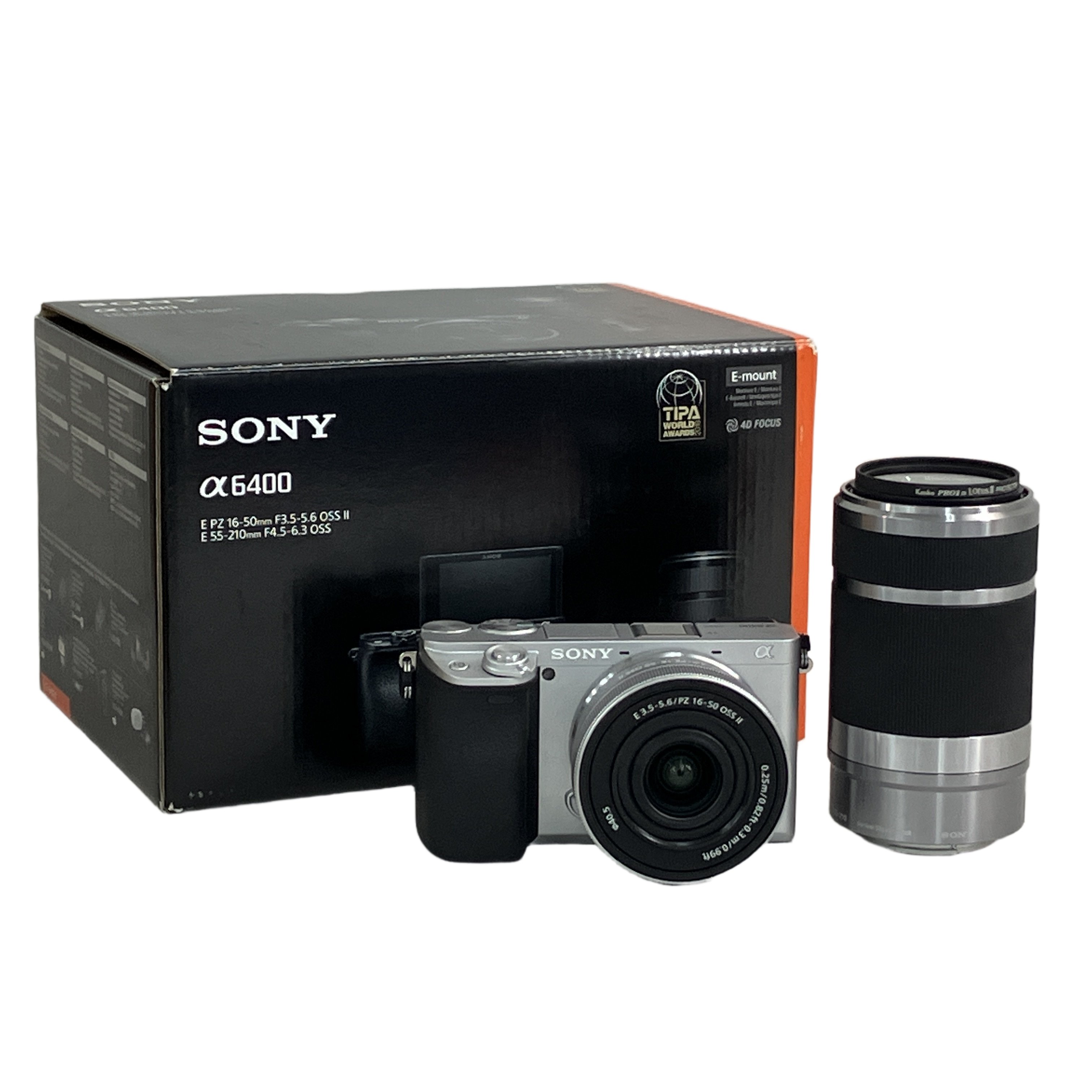 SONY ILCE-6400 α6400 16-50mm 55-210mm ソニー ダブルズームキット ミラーレス一眼 カメラ 中古 良好