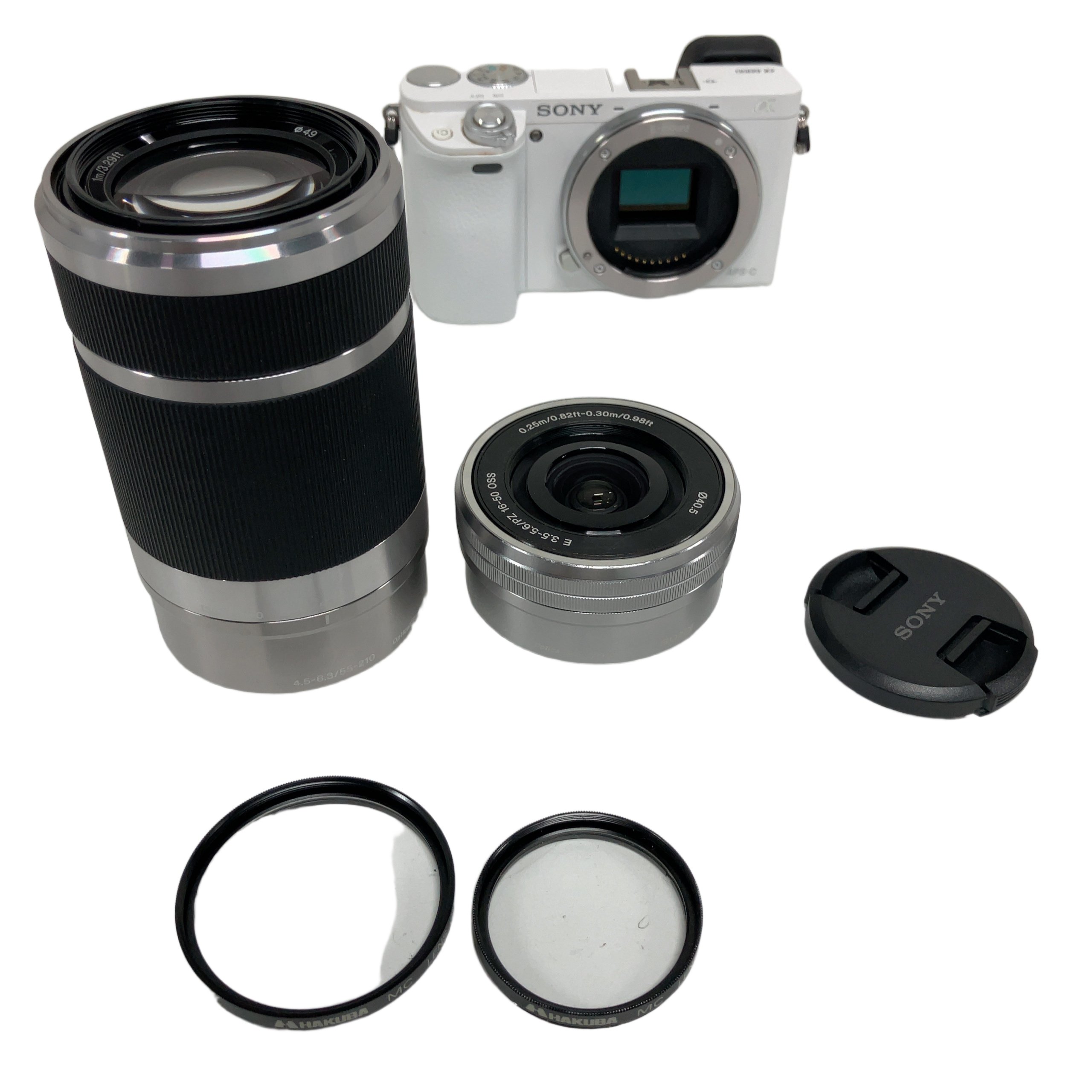 SONY a6000 ILCE-6000 16-50mm 55-210mm デジタル 一眼 ミラーレス カメラ ダブル ズーム レンズ キット 中古