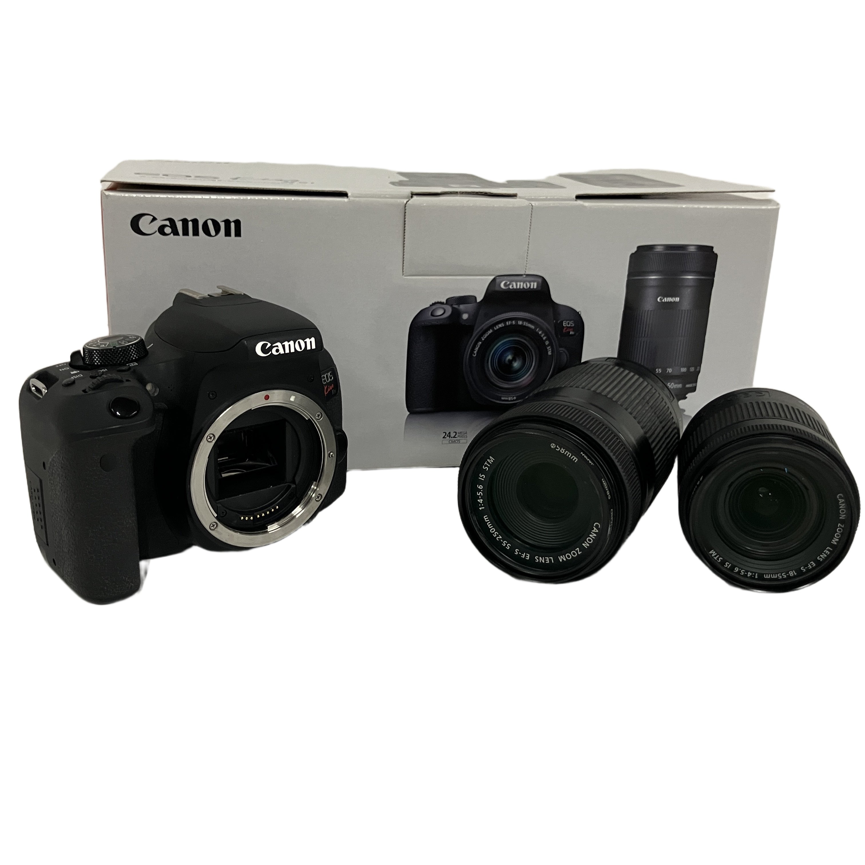 Canon EOS Kiss X9i EF-S 18-55mm 55-250mm キャノン ダブルズームキット デジタル一眼レフ カメラ 中古