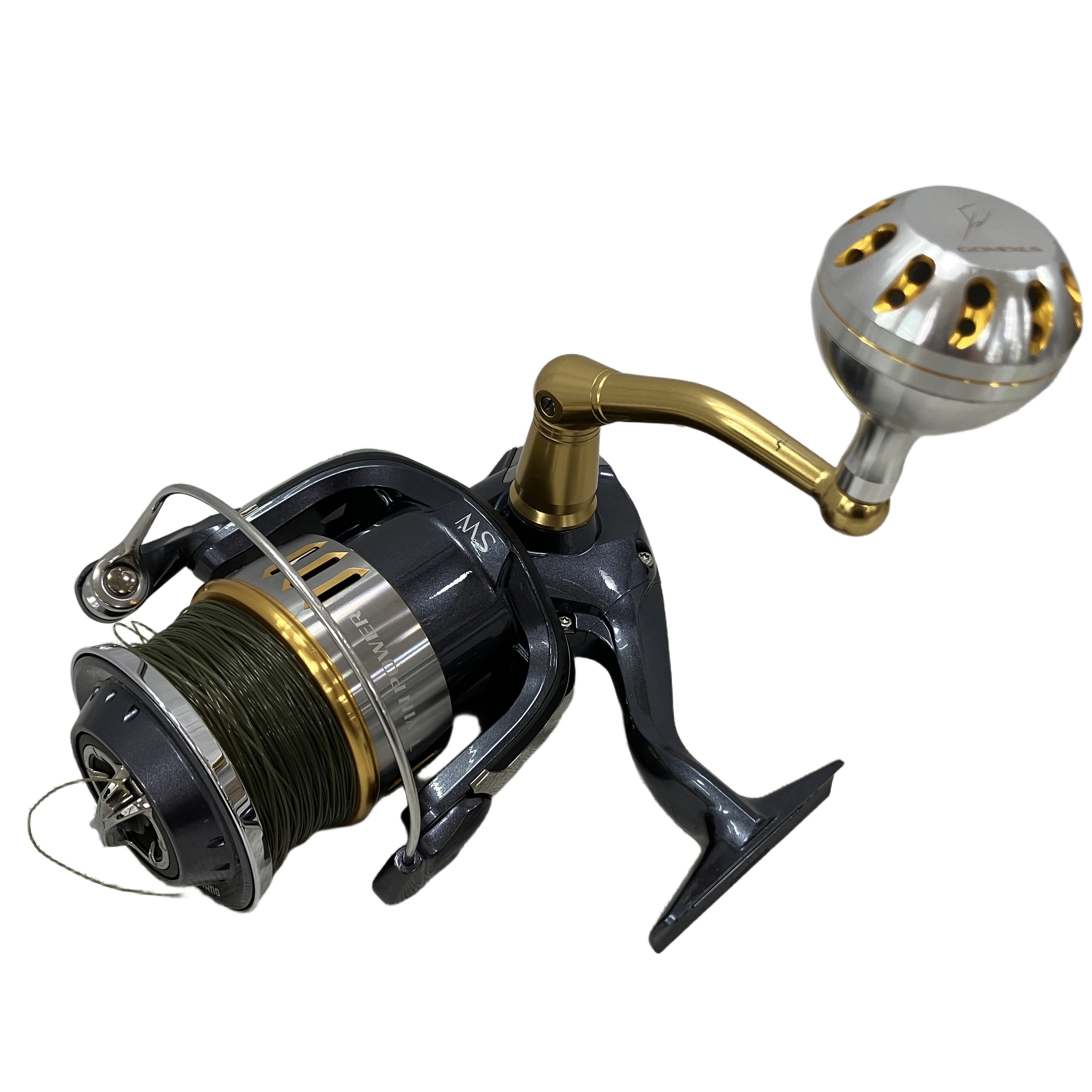 SHIMANO TWINPOWER SW14000XG -B 21ツインパワー スピニングリール GOMEXUS ハンドル ノブ 釣具 シマノ 中古