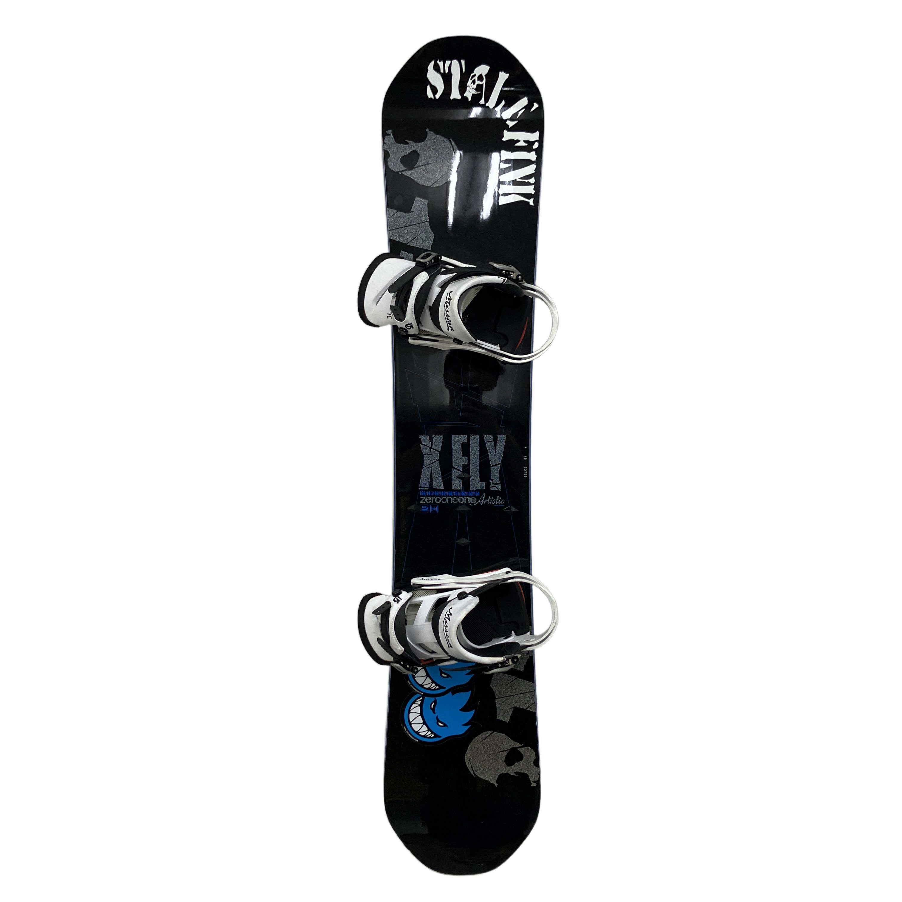 zerooneone Artistic X FLY スノーボード ビンディング付き ゼロワンワン エックスフライ グラトリ 中古