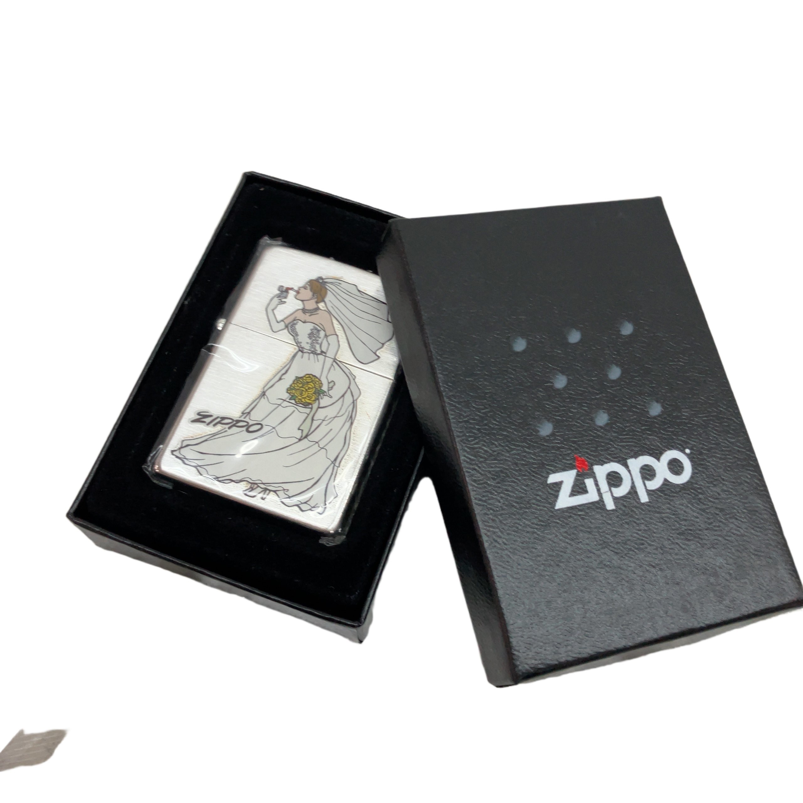 ZIPPO ウィンディ ウェディングドレス 2008年製 オイルライター 喫煙具 ライター ジッポ 未使用 未開封