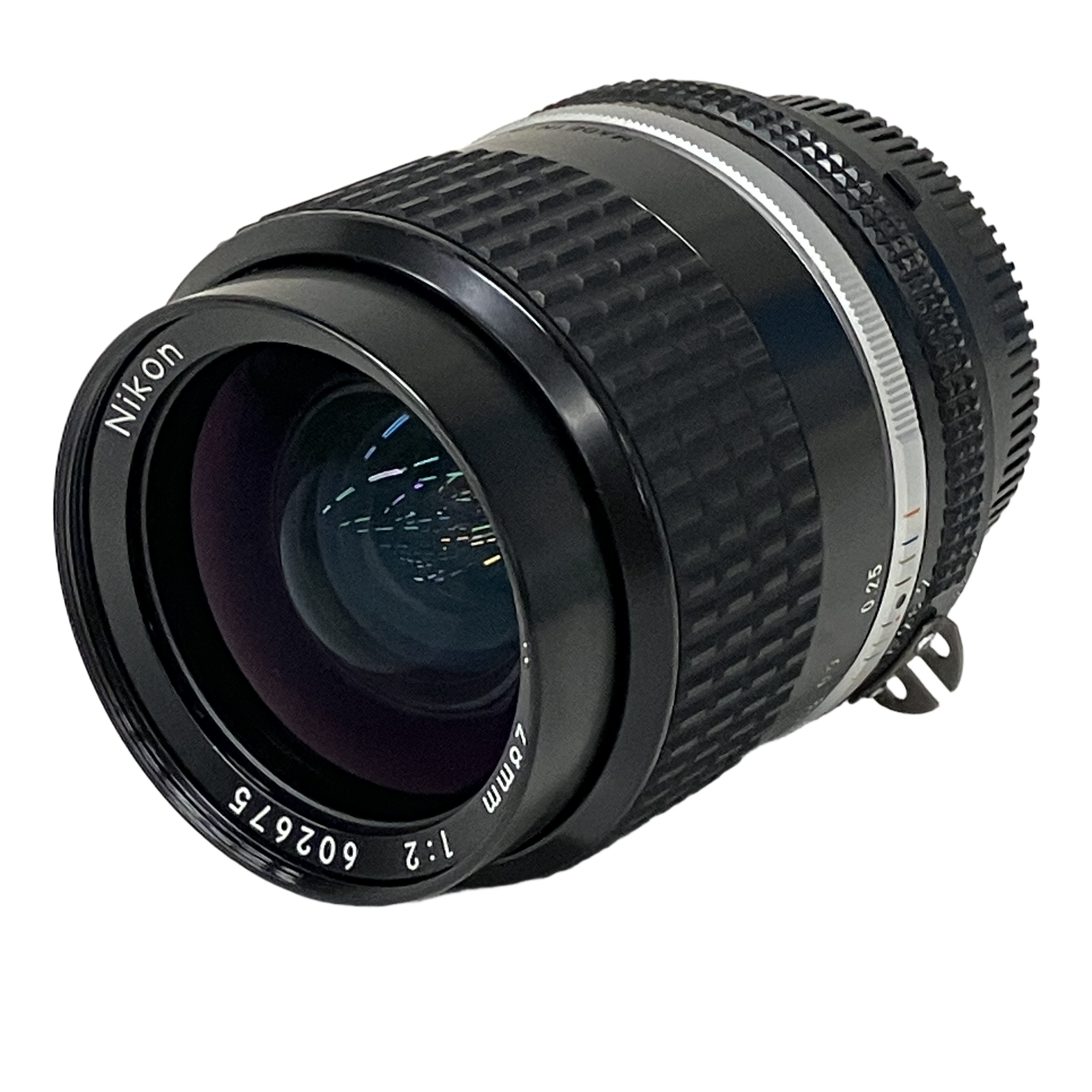 Nikon NIKKOR 28mm 1:2 ニコン 広角 単焦点レンズ マニュアルフォーカス 光学機器 中古